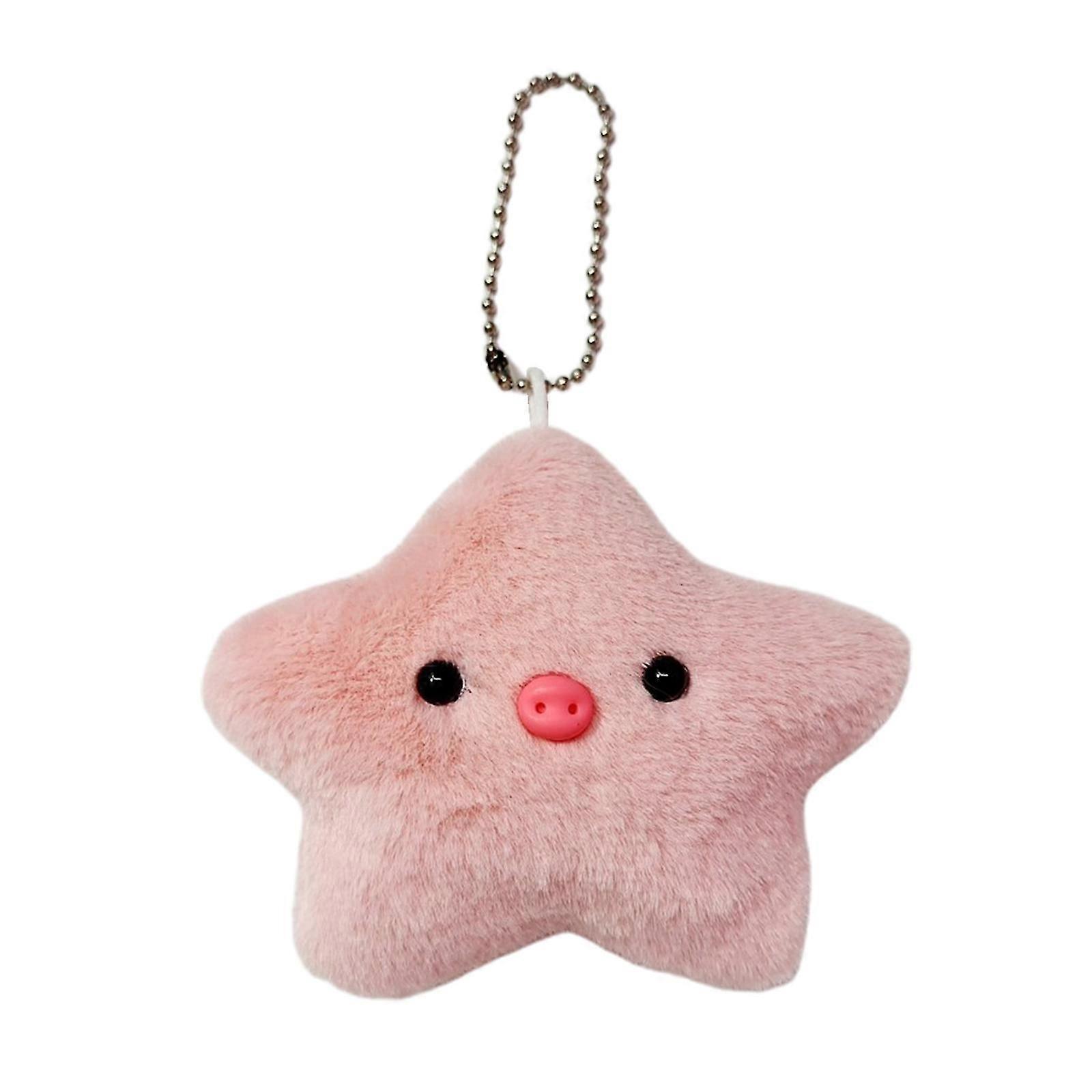 Capybara Shapes Keychain Fluffty Animals Pendant Key Rings Simulated Pig/Star/Beavers Keyring Ornament Birthday Gifts