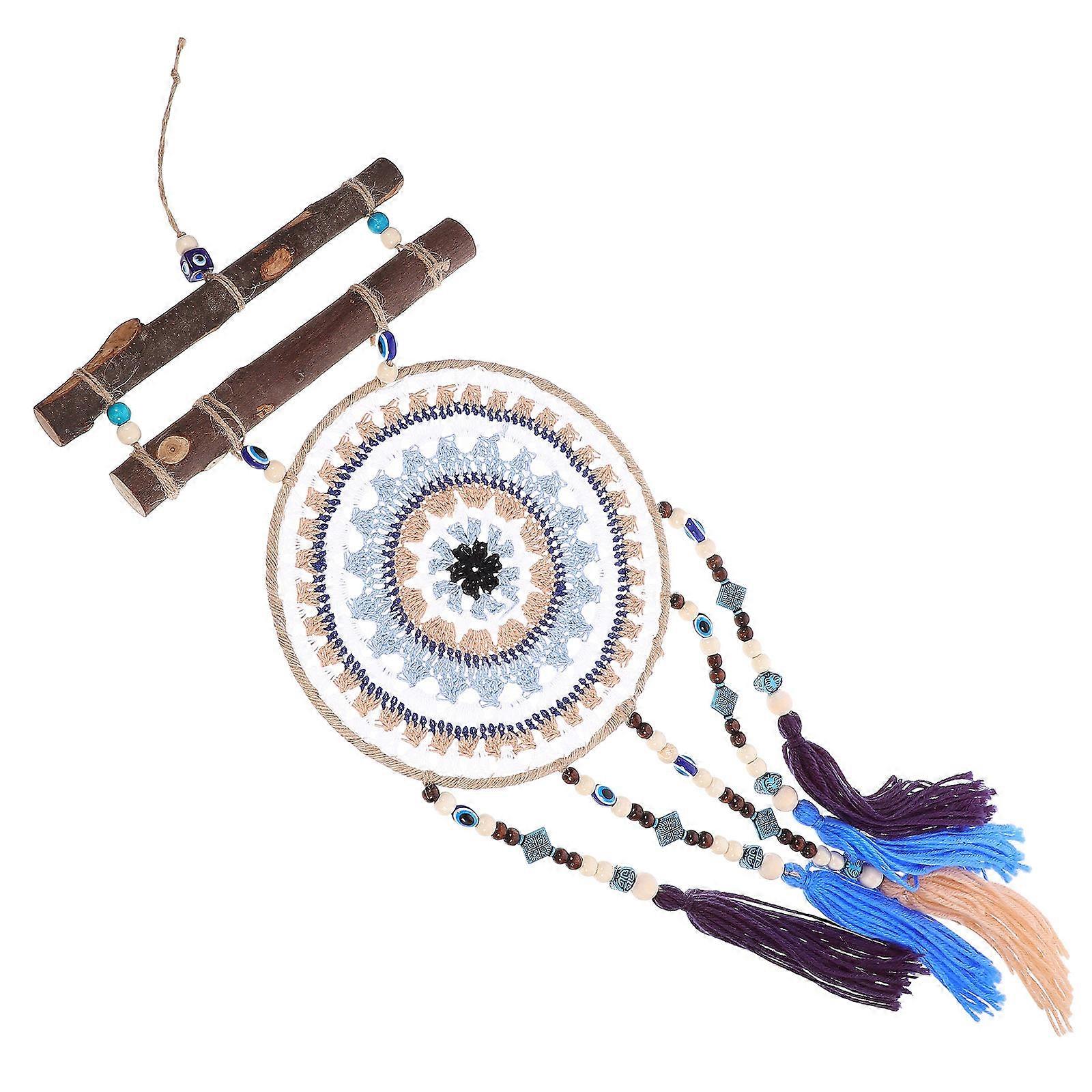 Handmade Tassels Craft Bohemian Dream Catcher Pendant Multi Color 72.00X20.00X5.00CM Evil Eye Protection 1Pcs