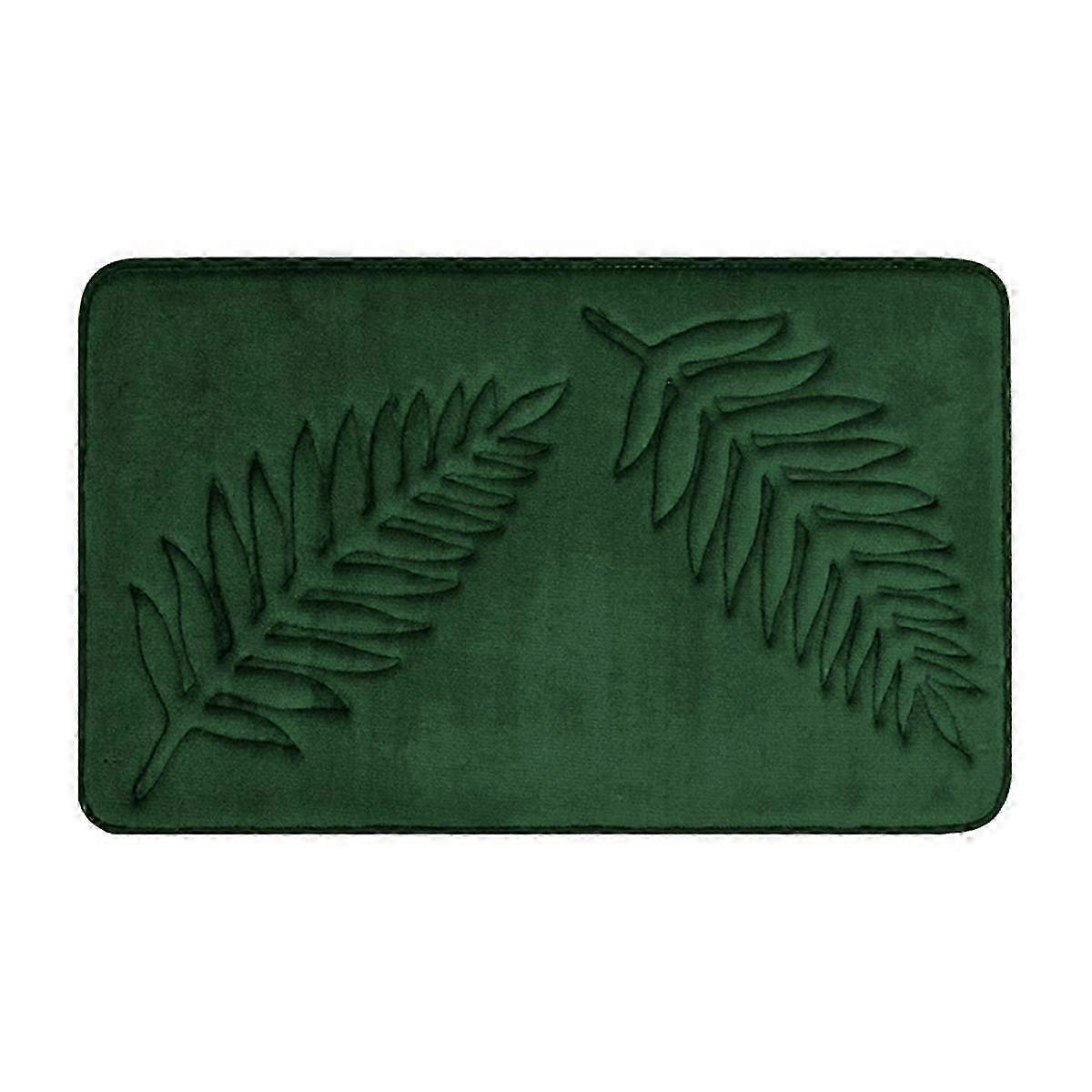 Mikrofaser Badematte Teppich Blatt Design Rutschfeste stark wasserabsorbierende Badeteppiche