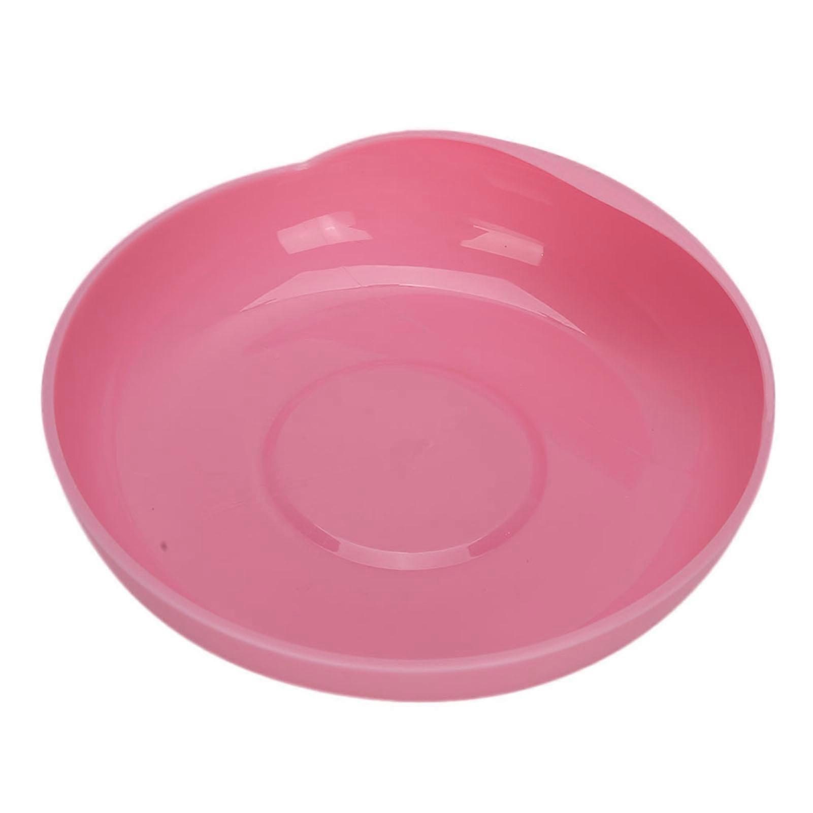 Elderly Care Spill‑Proof Plate with Suction Cup Base Disabled Non‑Slip Tableware Red