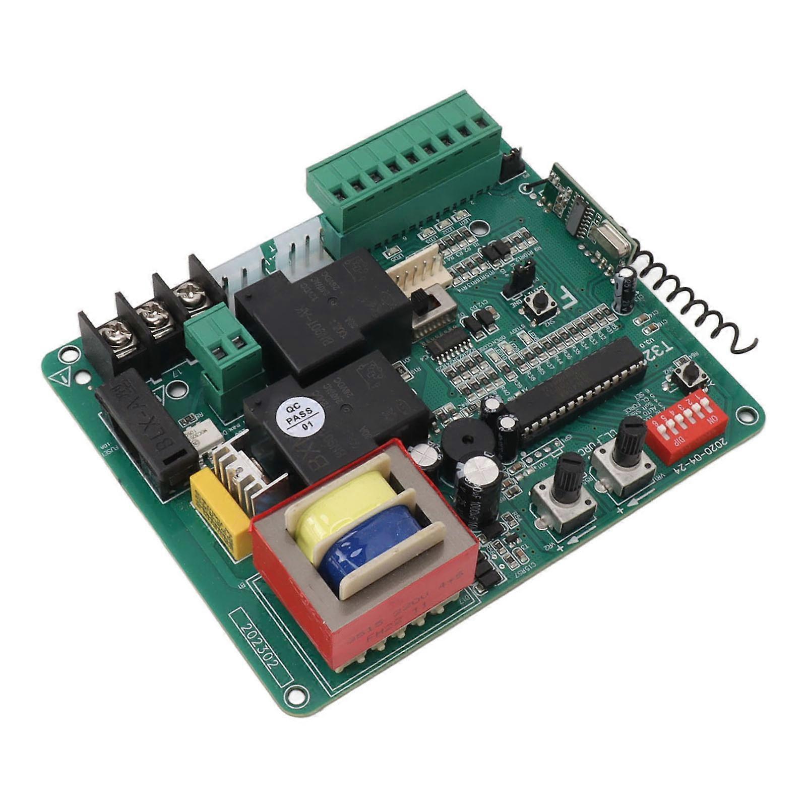 Sliding Gate Motor Control Board LED Indication Electric Door Motor Circuit Board with Remote Control