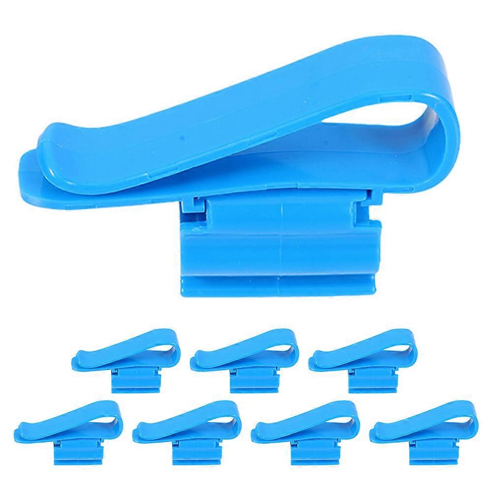 Water Pipe Fixing Hose Clip Rectangular Space-Saving Design Easy Operation Aquarium Maintenance 8.50X2.60X1.80CM 8Pcs
