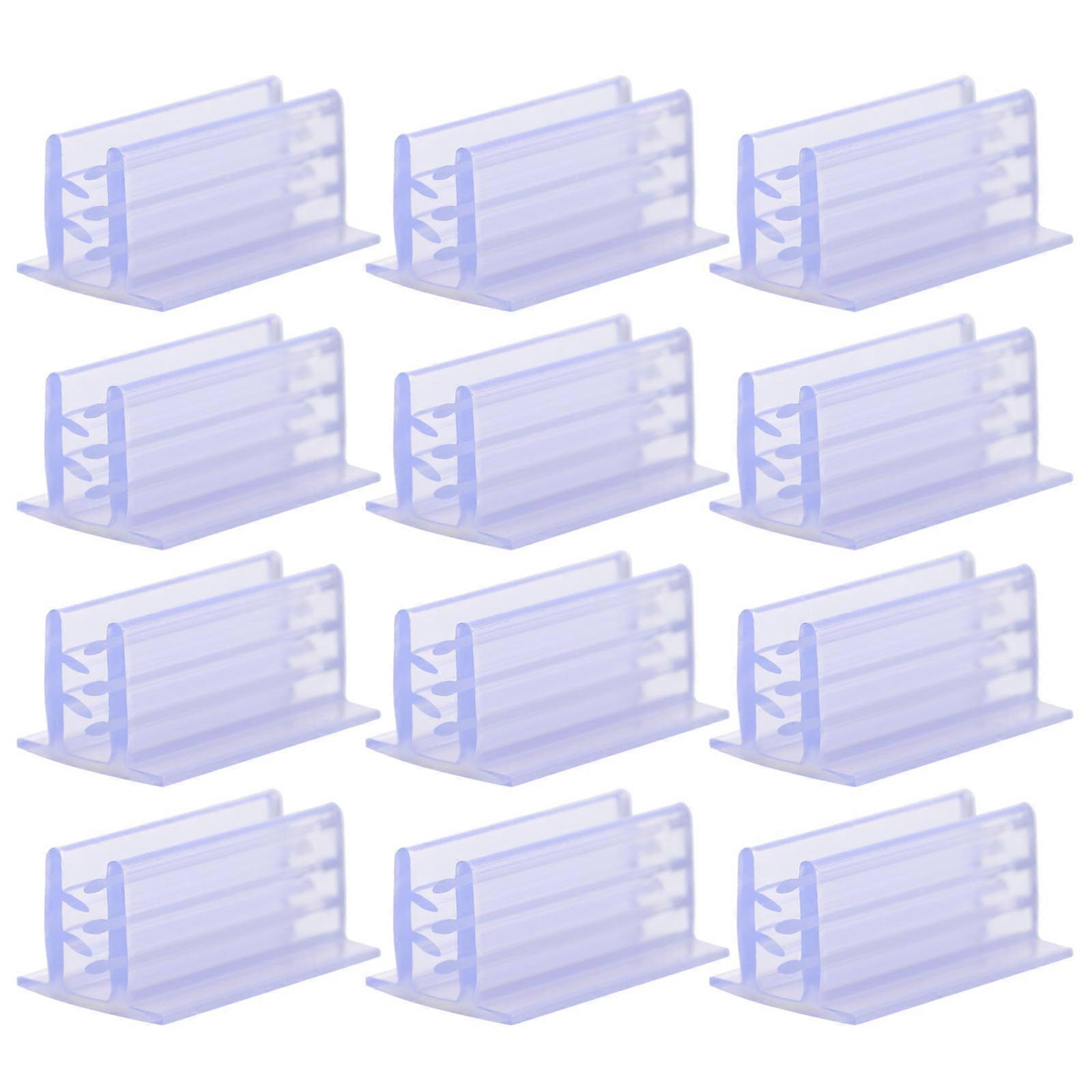 Shelf Label Holder Hold Signs and Tags Transparent PVC Foam for Retail Environments Usage 20Pcs
