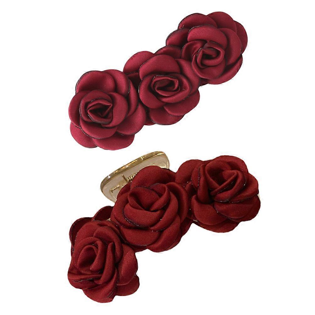 Rose Claw Clips for Women – Durable Hair Accessories with Strong Hold for Everyday Styles, Showers & Quick Looks – Versatile Hairpins for All Hair
