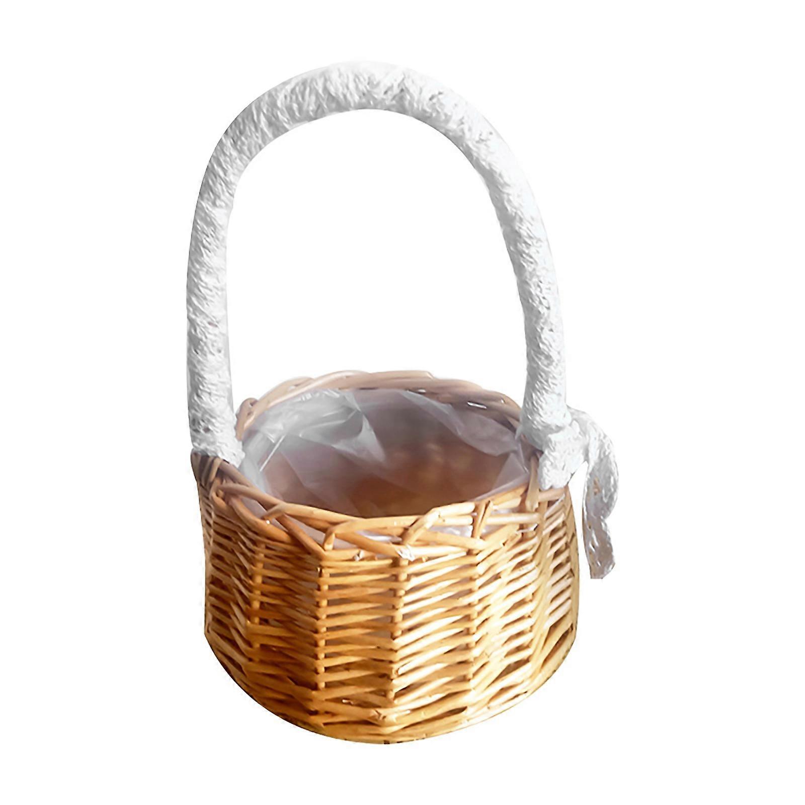 Chocolate Woven Basket for Storage Use with Large Capacity and Modern Style 1 Piece