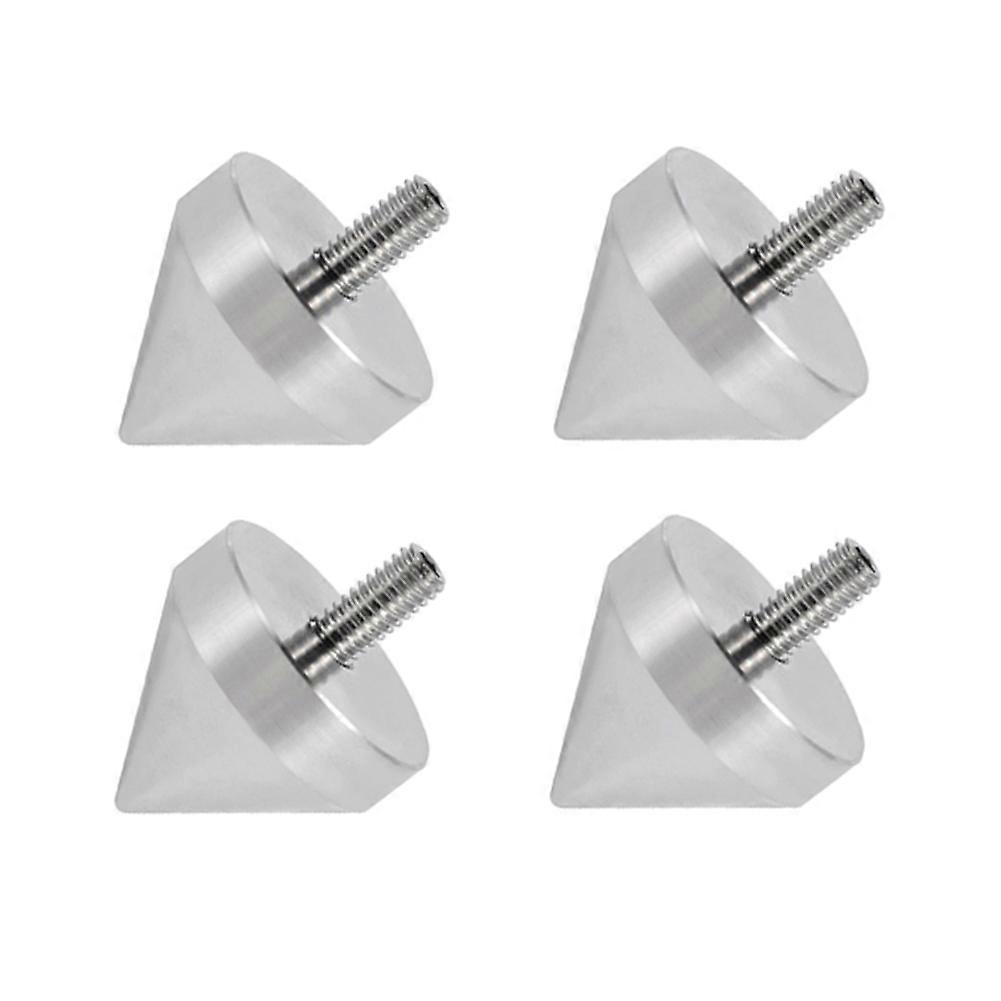4PCS Aluminium Alloy Speaker Stand Feet Cone Floor Foot Nail Isolation for Enhanced Audio Performance M6