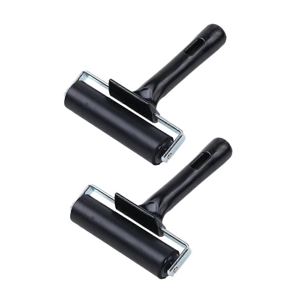 2 Pieces Roller Adhesive for Printmaking, Handcraft Rollers, Lightweight and Portable for Printing, Scrapbooking, and Paper Crafts.