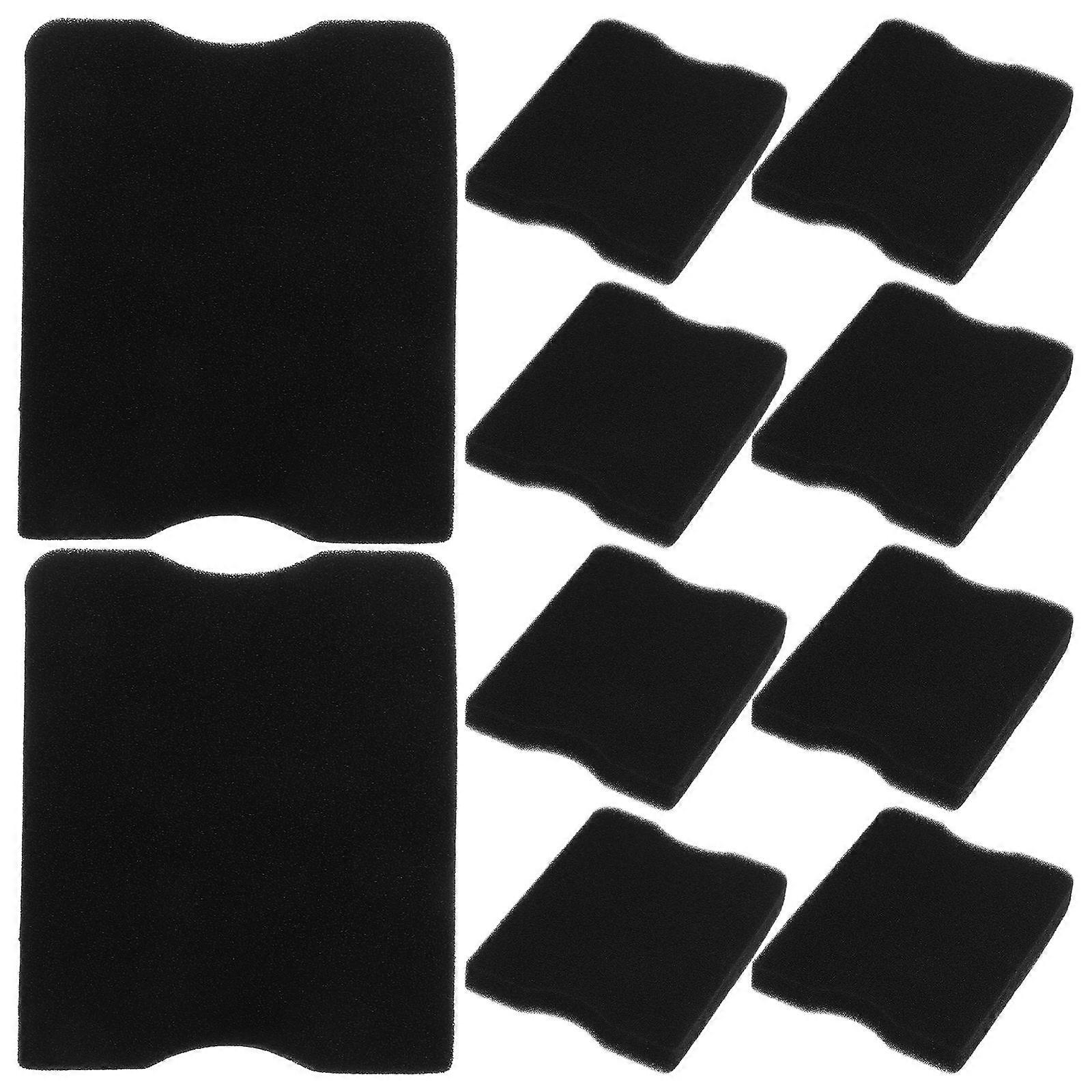 Mower Air Filters Replacement Air Filter Sponge for Lawn Mower Accessories in Garden Outdoor Yard Black 8.50X7.00X1.20cm 10Set