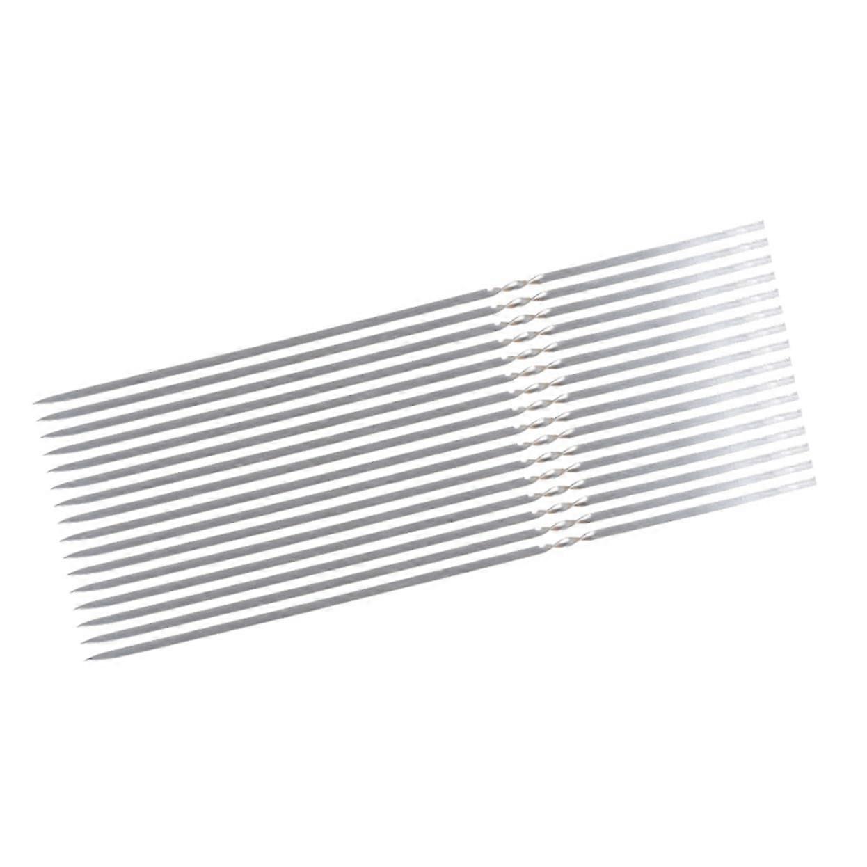 20 pieces Set of Bbq skewers Nonstick grill skewers Food for grill parties camping and outdoor activities Rust and sturdy