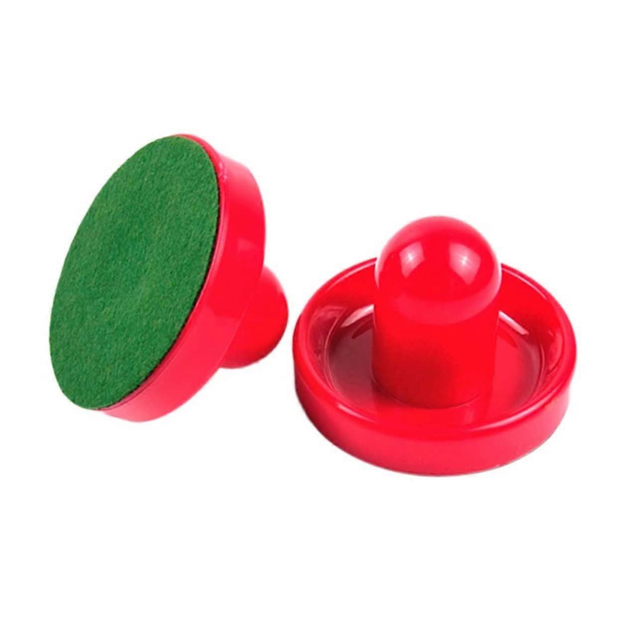 Airhockey Paddles Set of 2 Red Ergonomic Design for Table Games Compatible with Standard Airhockey Tables