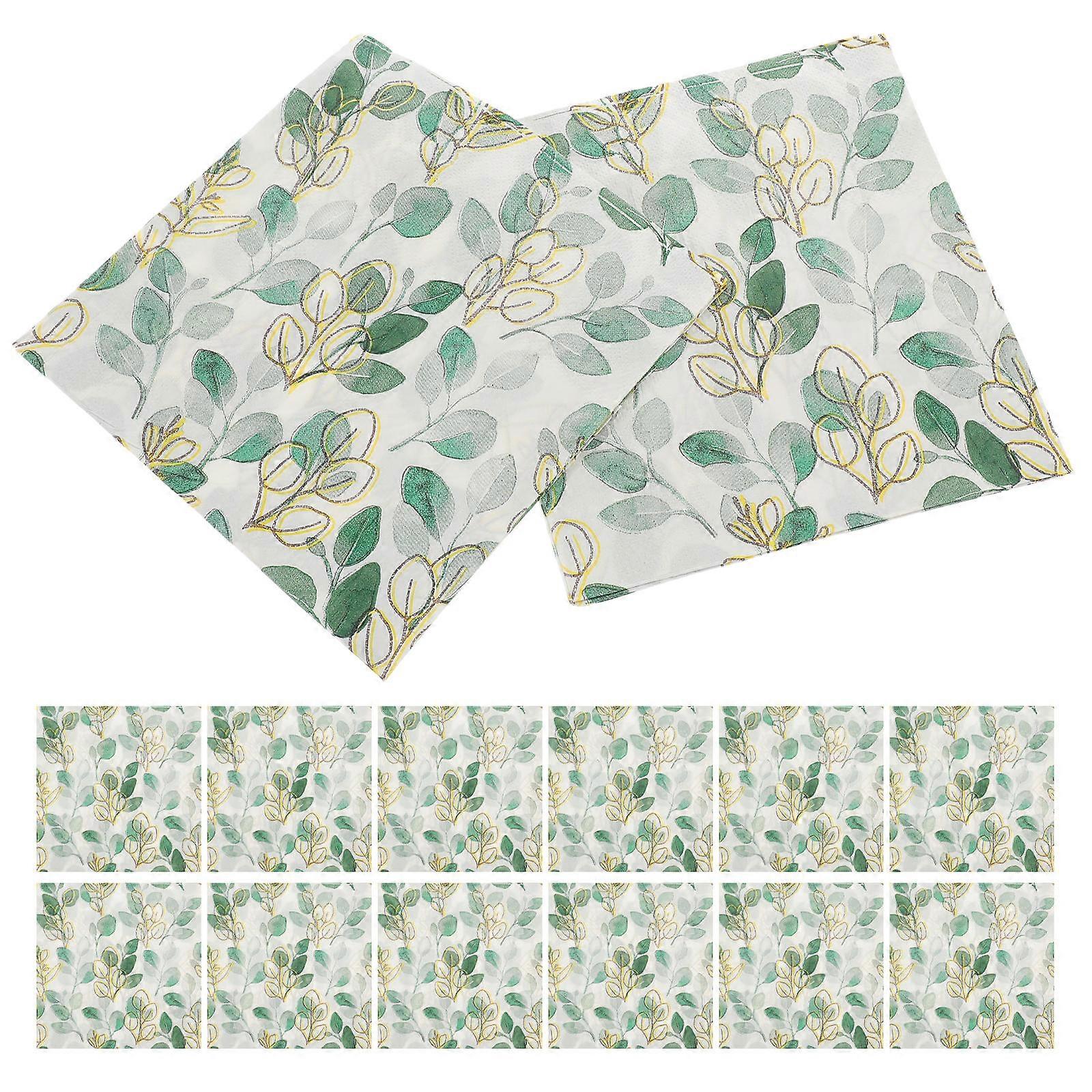 Printing Napkins Party Napkin Decorative Guest Napkins Absorbent 33.00X33.00X0.10cm 60 Sheets