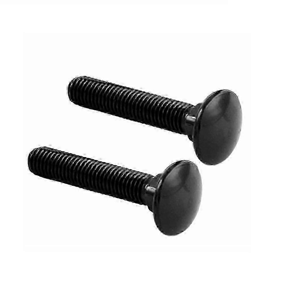 Black Steel Carriage Screws & Bolts M4 to M10 - 10-50 PCS Set for Shelves & Desks, 40mm Length for Durable Support