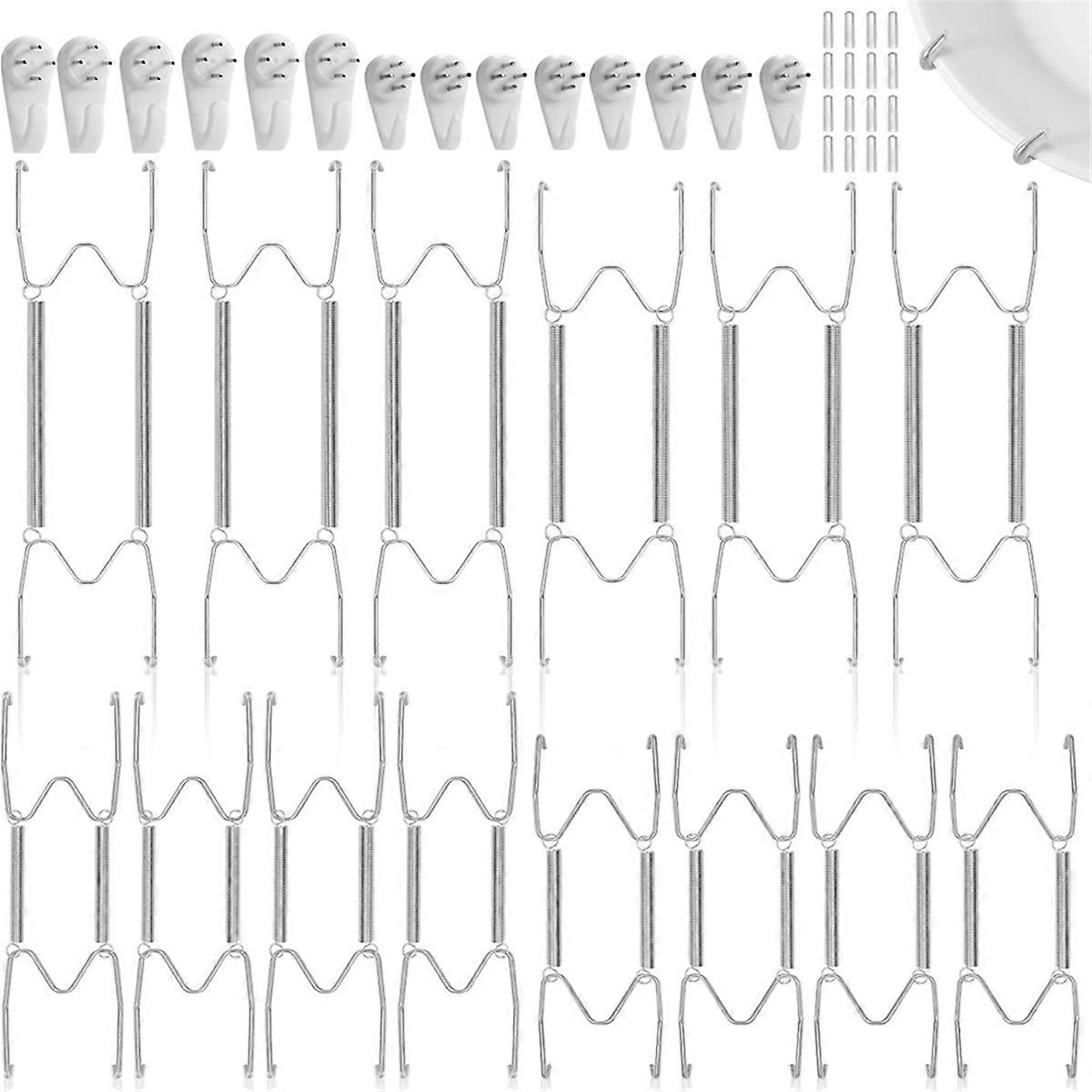 Plate Wall Hangers for Display - 6/8/10/12 Inch Plates Hanger, for 5.5 to 12.5 Inch Decorative Plat