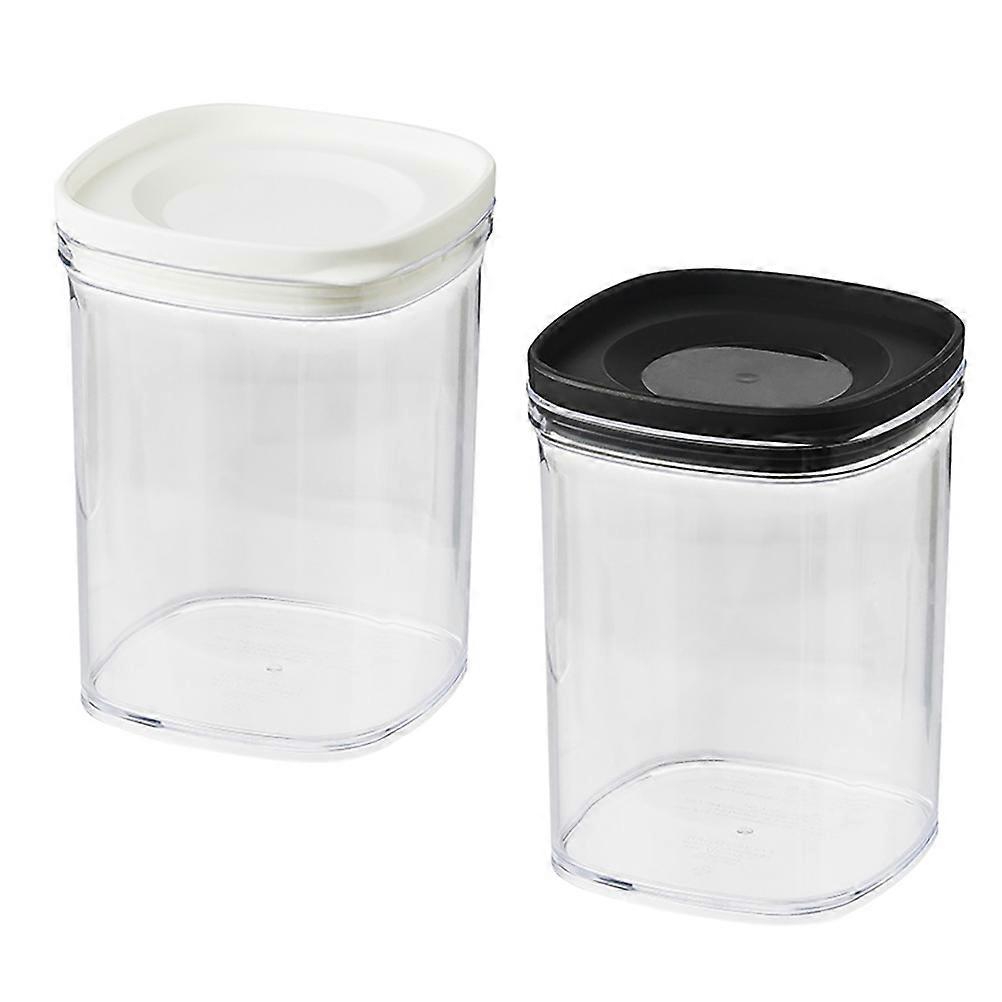 Plastic Food Jars with Lids for Storage Wide Mouth Design Tight Seal 520ml