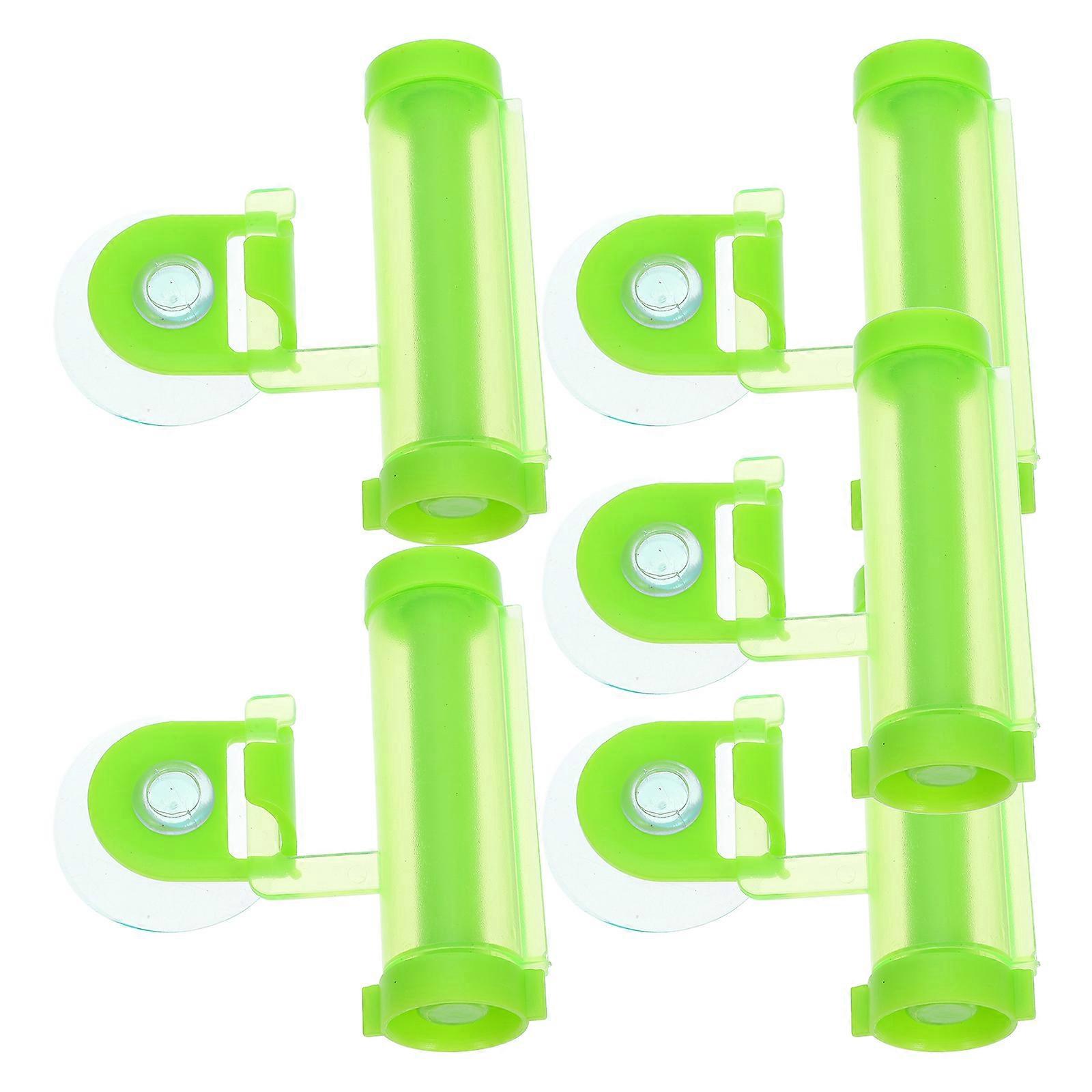 5 Pcs Toothpaste Extruder with Suction Hook and Squeezer Manual for Toothpaste Random Color