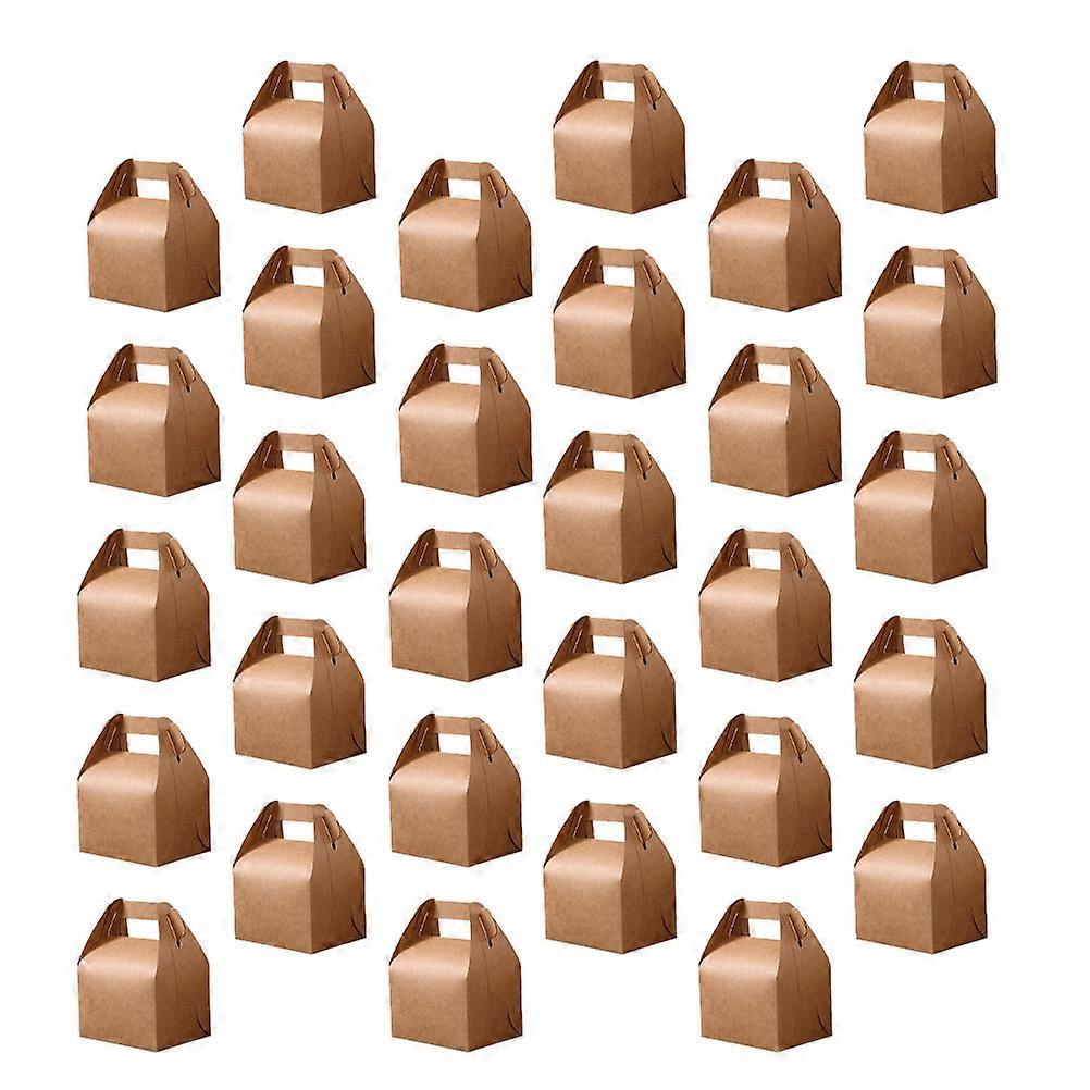 Party Favor Containers Kraft Paper Candy Box Light Brown 11.5x5.8x8cm Material 30Pack