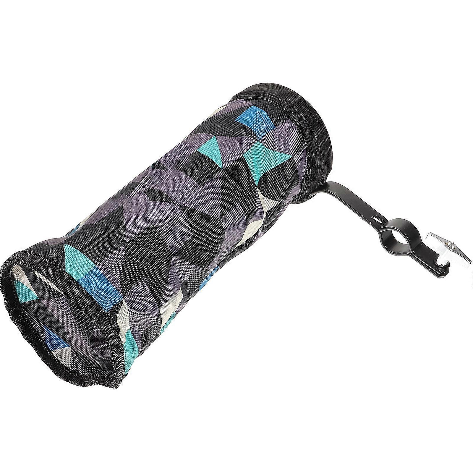 Portable Drumstick Holder & Accessory Bag with Clamp – Universal Drum Set Storage for Sticks, Cymbals & Music Stands
