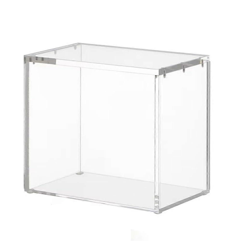 Clear Acrylic Display Box - Clear Storage for Collectibles, Figures, and Trading Cards - Durable, Stackable, 12x12x12 cm