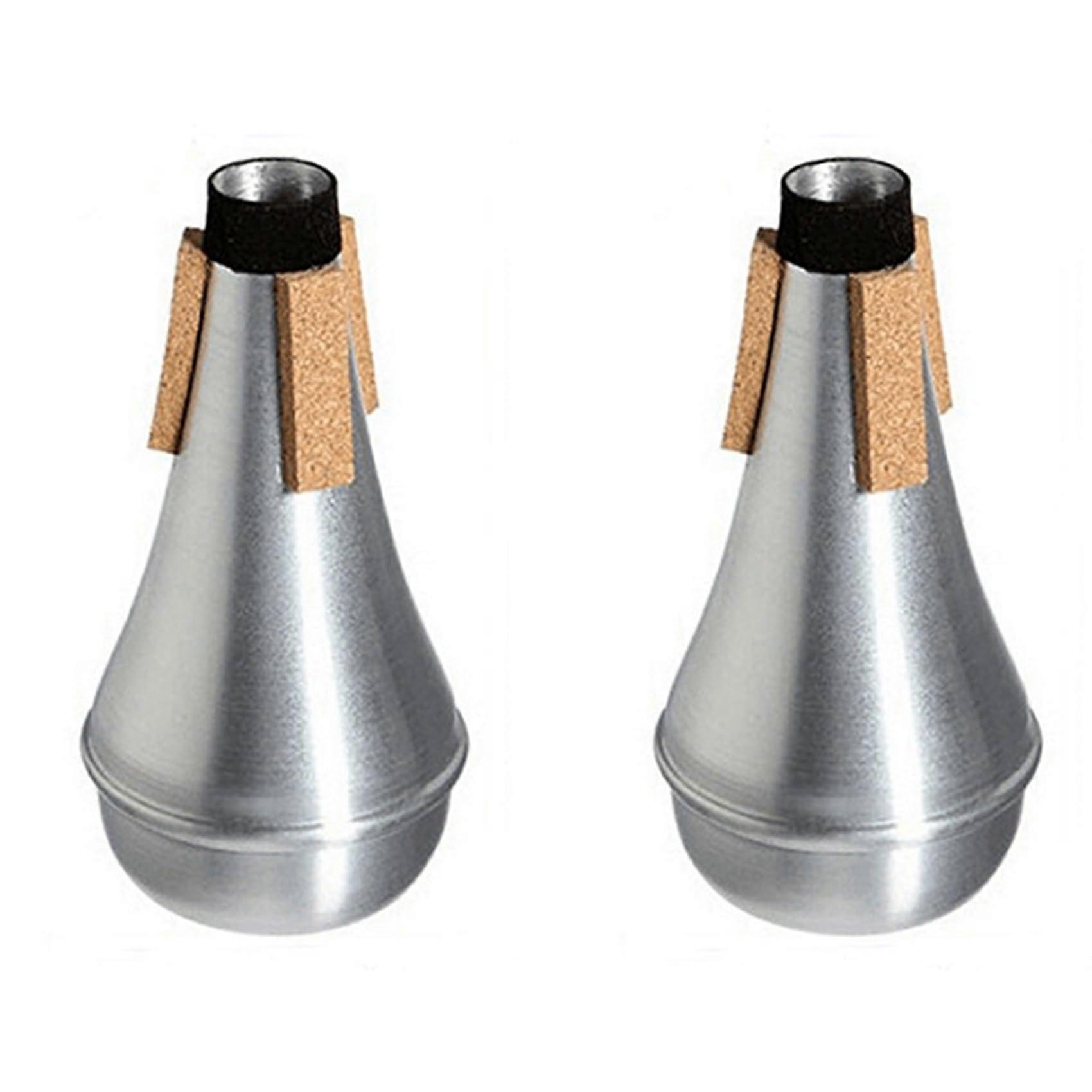 2 x Trumpet Mute Lightweight Practice Mute for Trumpets Made of Aluminium