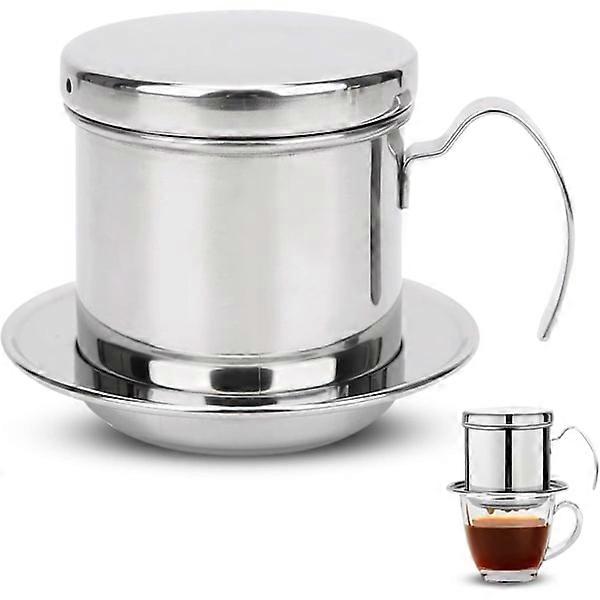 Vietnamský filtr na kávu, nerezová ocel, překapávač.