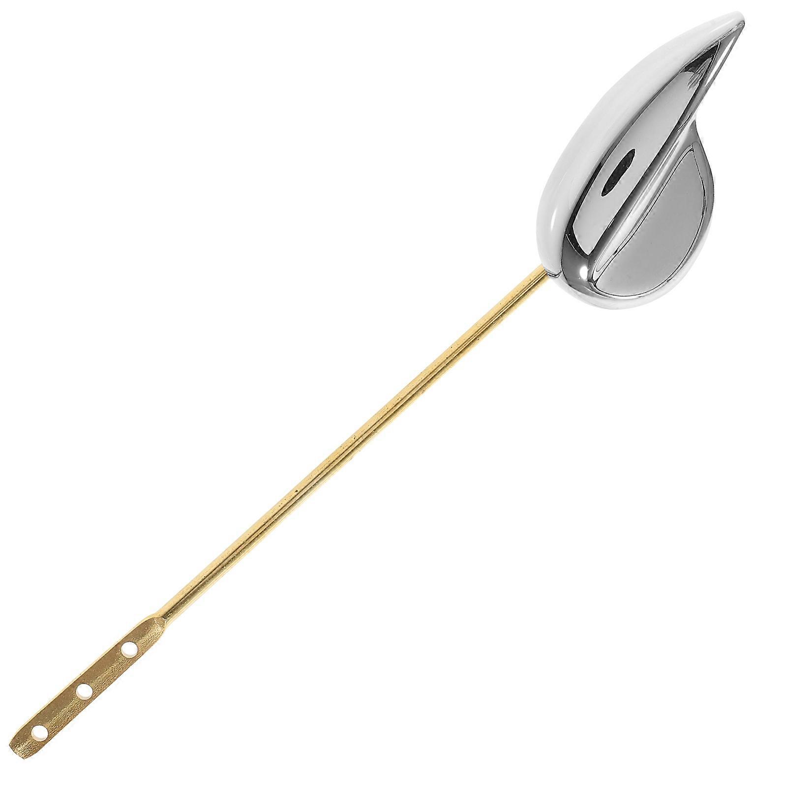 Brass Toilet Flush Handle Simple Design Bathroom Use Durable Construction 1Pack