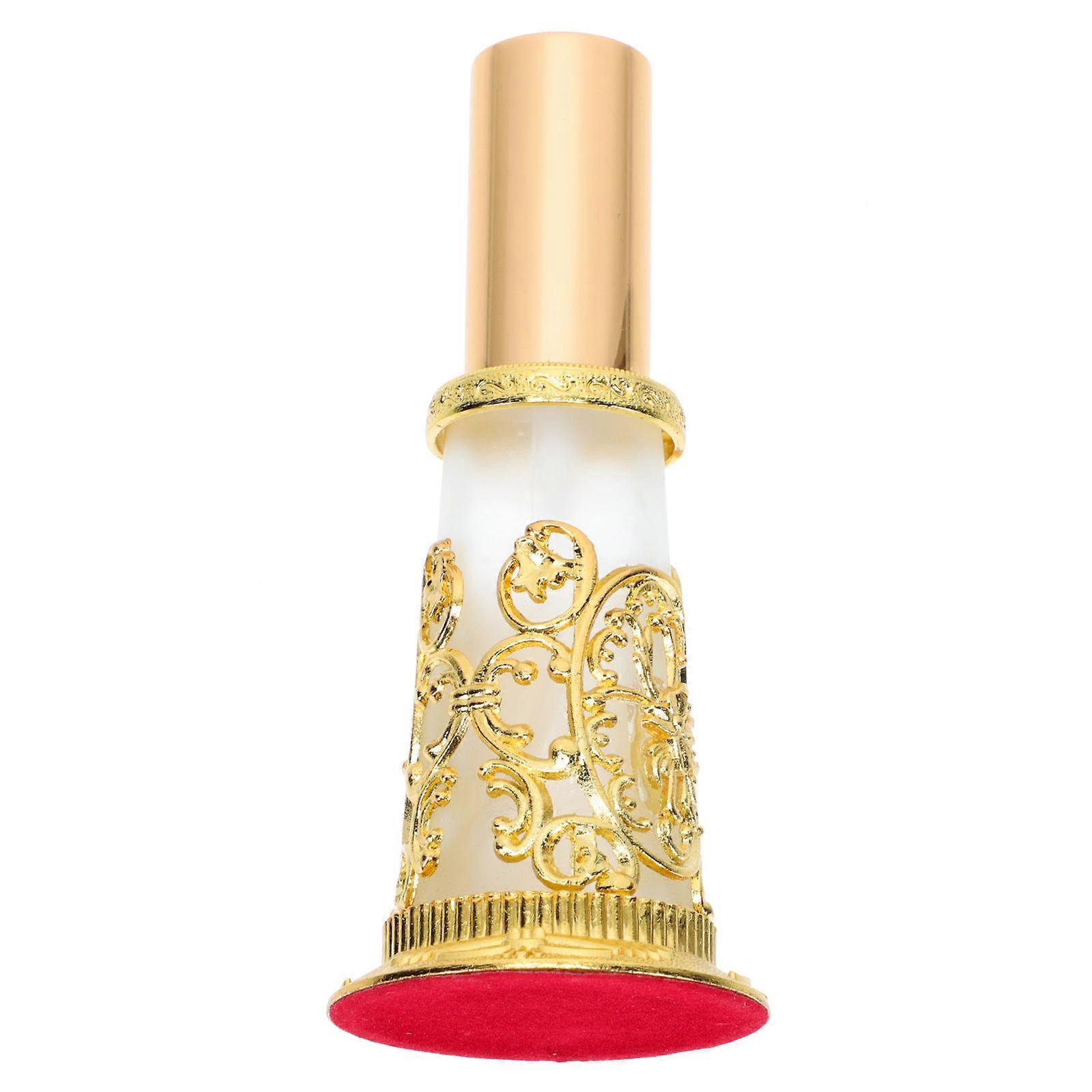 Lotus Perfume Storage Bottle With Golden Color For Home Decoration And Fragrance Use 1Pcs