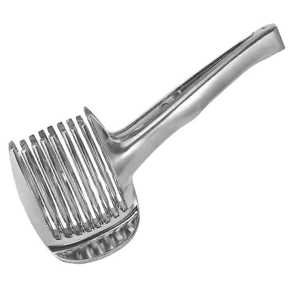 Aluminium Alloy Fruit Cutter for Kitchen Use Ergonomic Design Compact Silver Size 1.5 x 5.5 Inches
