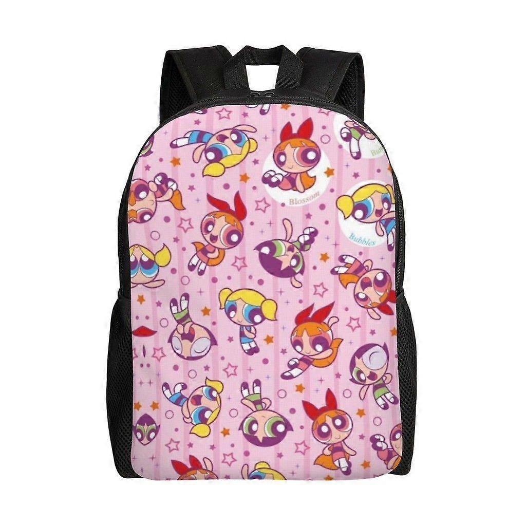 حقيبة مدرسية للبنات Powerpuff حقيبة ظهر كرتون أزياء للأولاد حقيبة ظهر للطلاب حقيبة مدرسية للسفر- hjka227