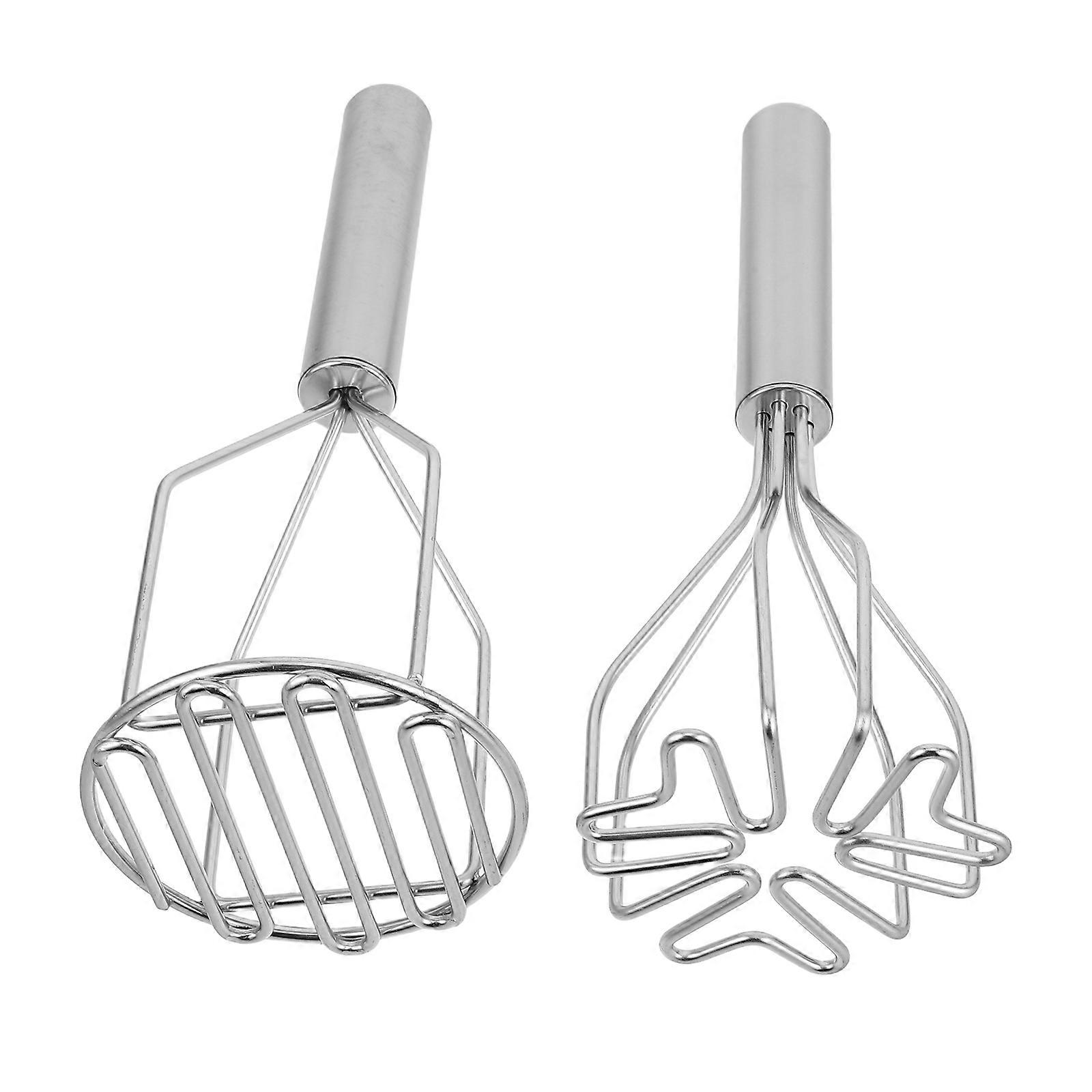 Stainless Steel Potato Masher for Kitchen Use Easy to Clean and Store Silver