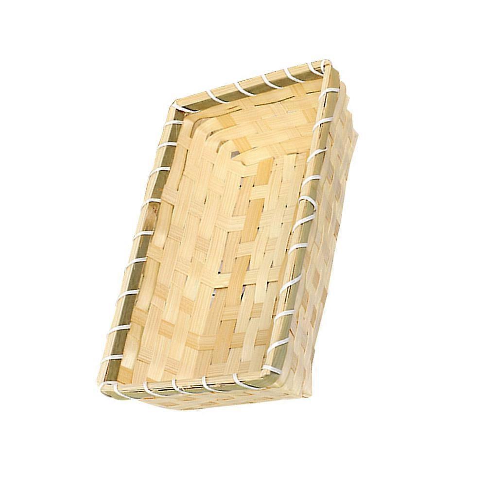 Household Egg Basket Multifunction Storage Basket Convenient Bamboo Basket Home Accessory