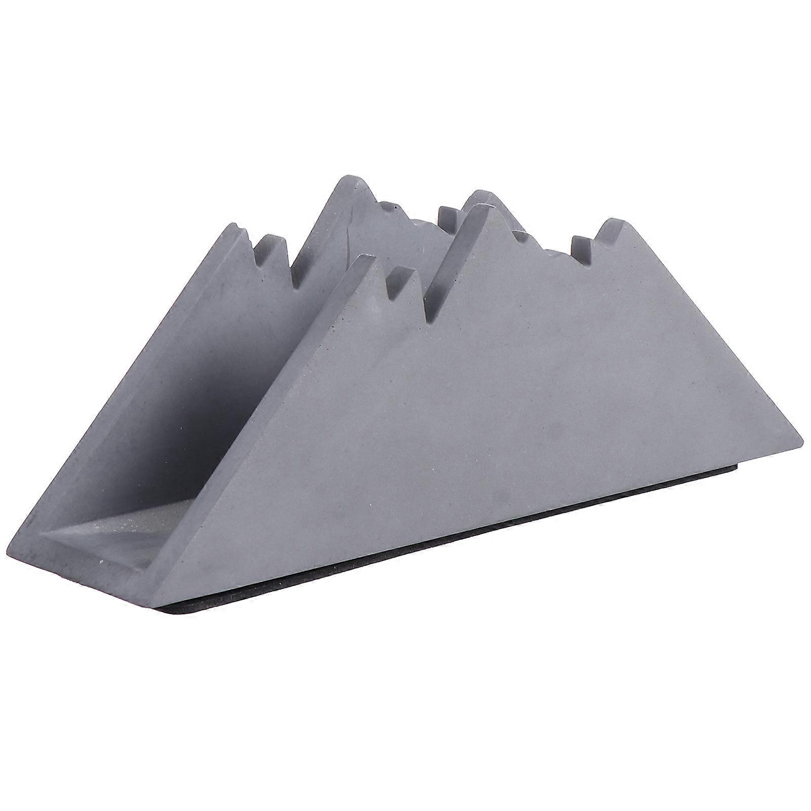 Snow Mountain Shape Adornment Tissue Dispenser Creative Tissue Box Holder Daily Use Adults 17X6.5X4.5CM Kitchen Counter Storage 1Pc