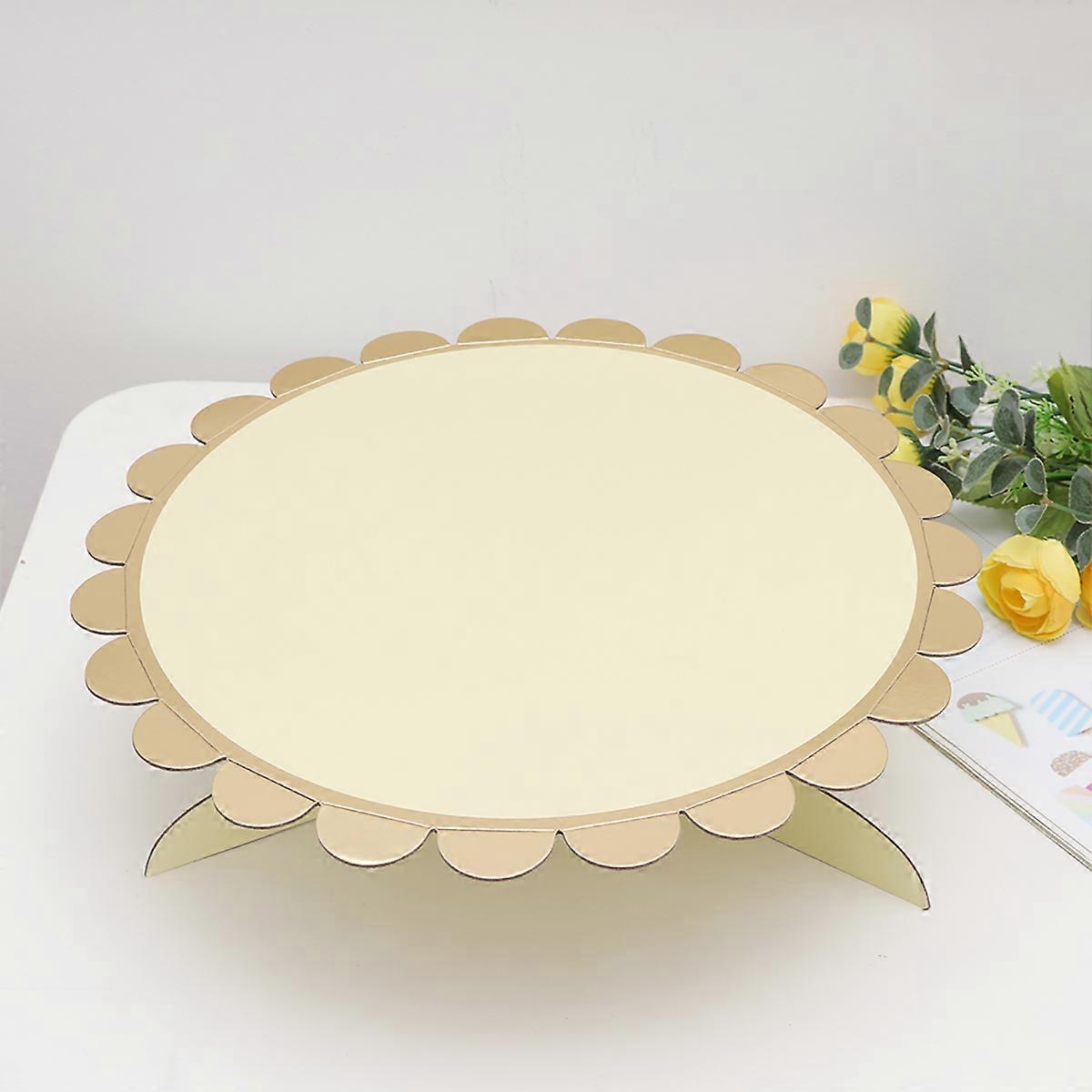 Assorted Color Disposable Cake Stand for Events and Parties Quick Assembly Paper Display Stand Size 3pcs