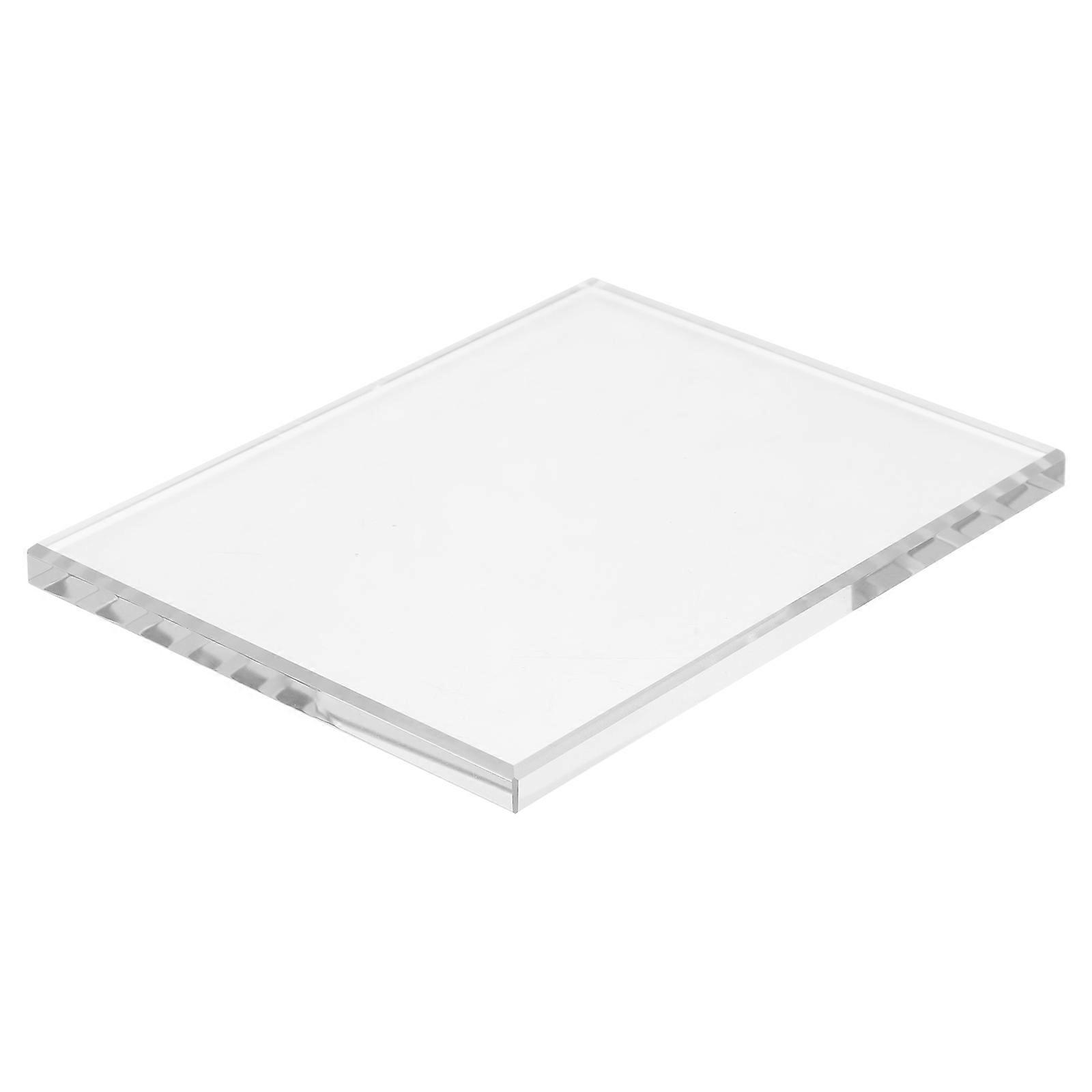 Grinding Tool Tempered Glass Clear Sheet Crafting Tools Polishing 13x10x0.8cm 1Pcs