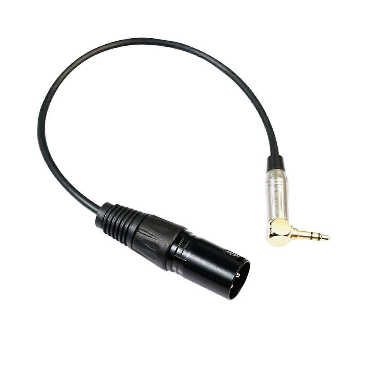 90degree XLR Adapter Audio Cable for Microphone Smartphone Computer Durable Material for Longlasting Use for Professional Applications