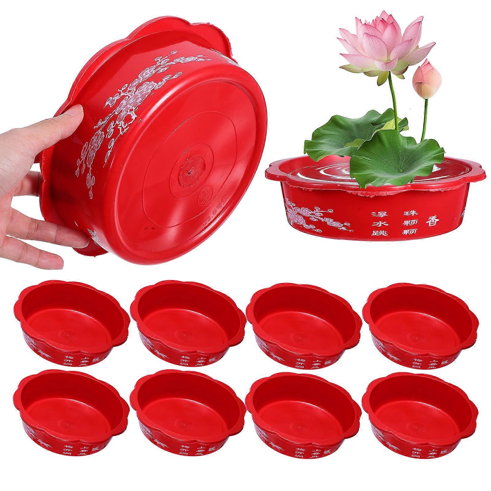 Here's a polished and engaging product description for your **10pcs Hydroponic Plant Pots Elegant Round Plastic Bowl Planters**:
🌿 **10pcs