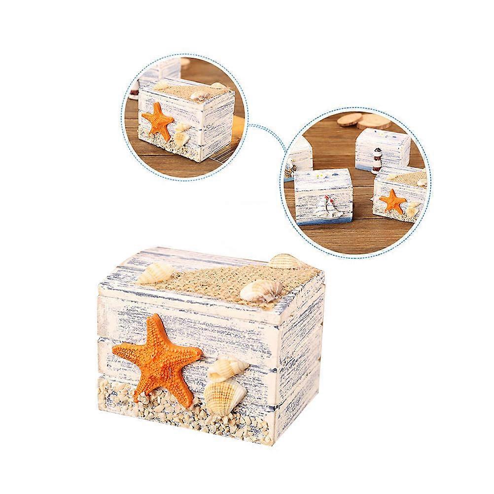 Wooden Storage Box for Jewelry and Sundries Multi Creative Design for Safe and Convenient Use 7.87x5.12x3.94 Inches