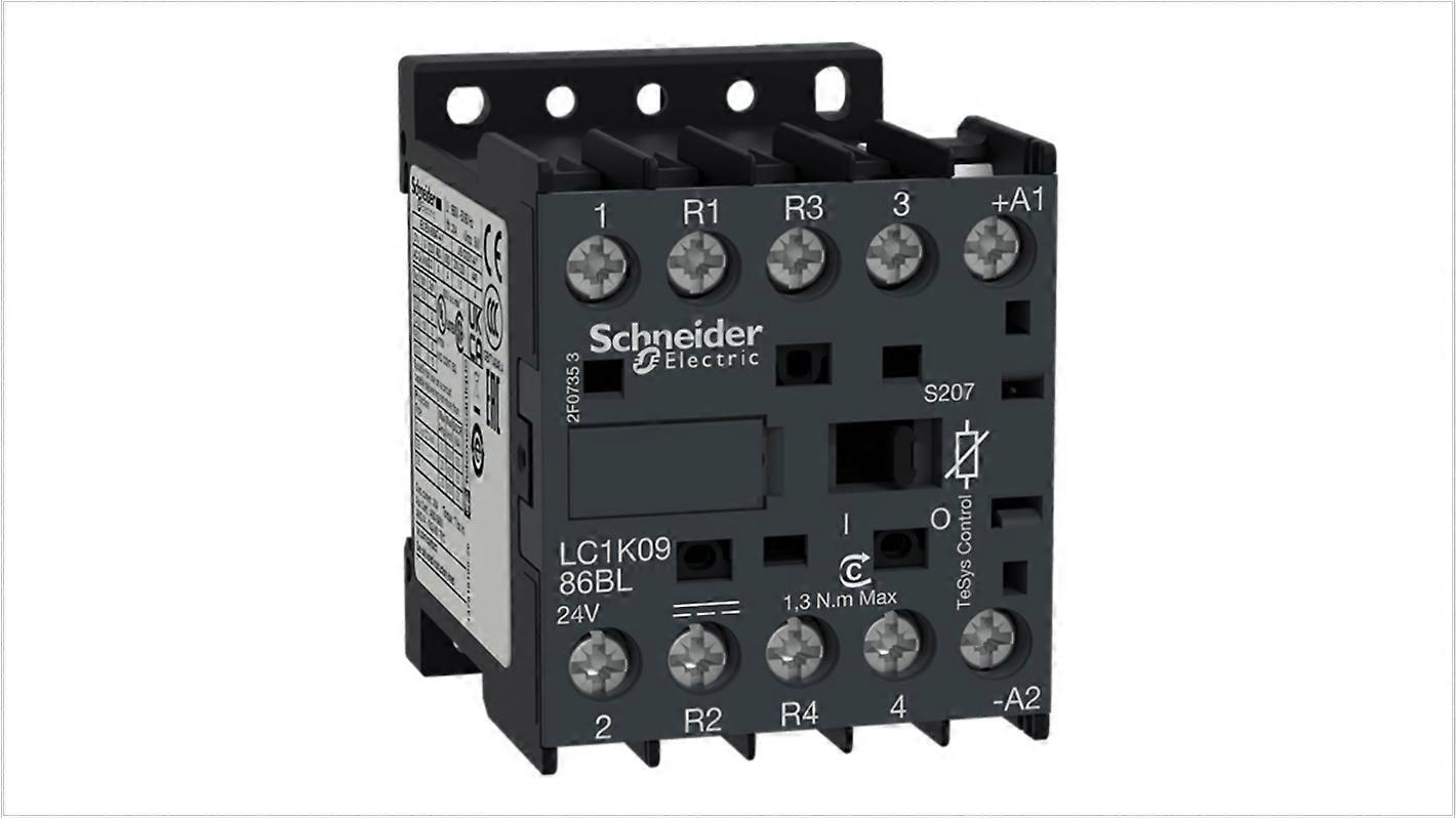 Schneider Contactor 4-pole 20a 110v Coil Lc1k0986fls207