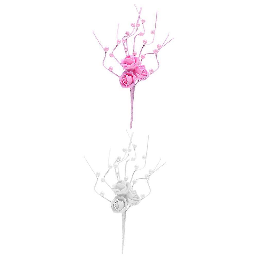 Şık Kek DIY Süs Aksesuarı Kadınlar İçin Çeşitli Renklerde Mükemmel Doğum Günü Ve Kutlama İçin 2 Adet