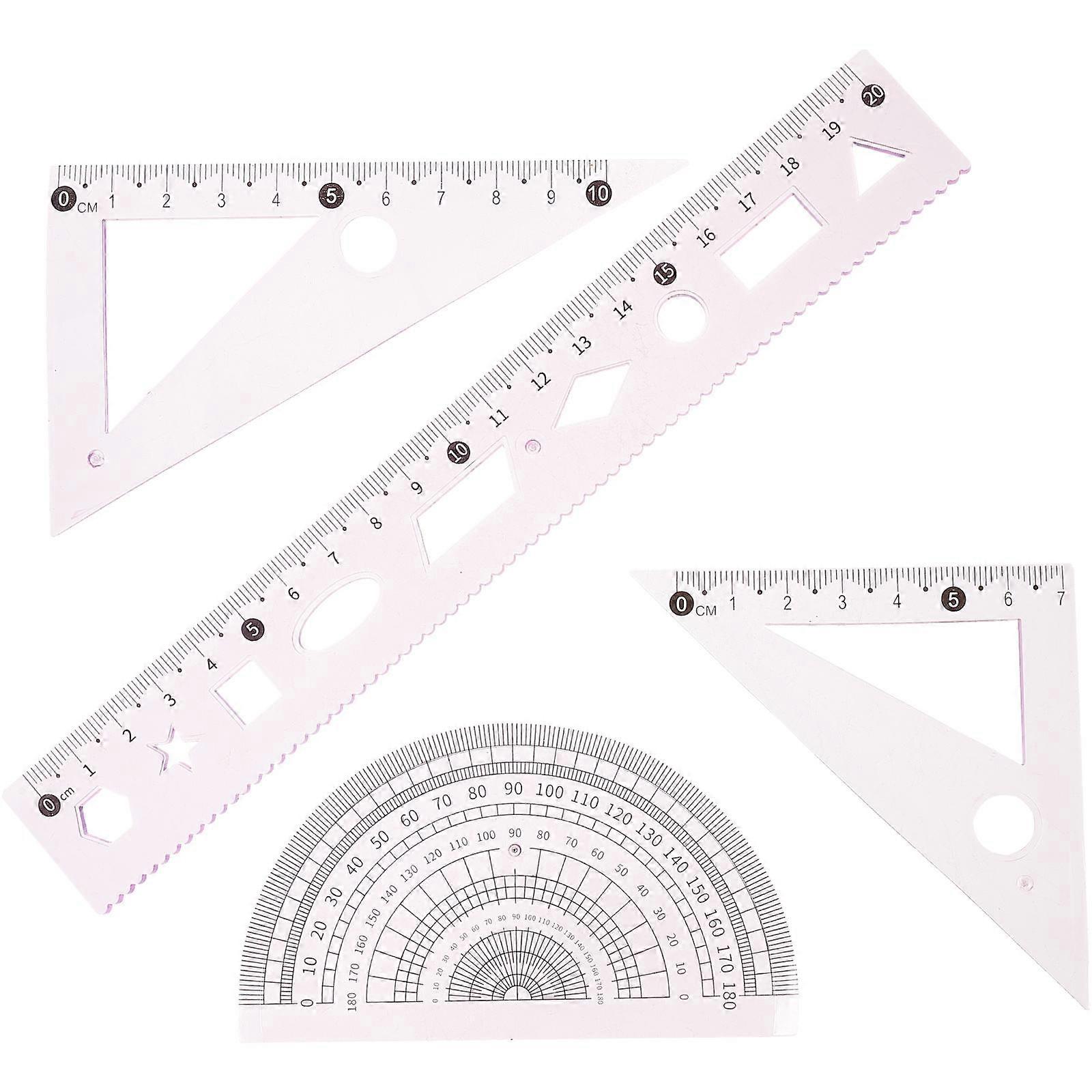 The **3 Sets Multi Functional Geometry Drawing Tool Ruler** is an excellent choice for students who need precision and versatility in their geometry