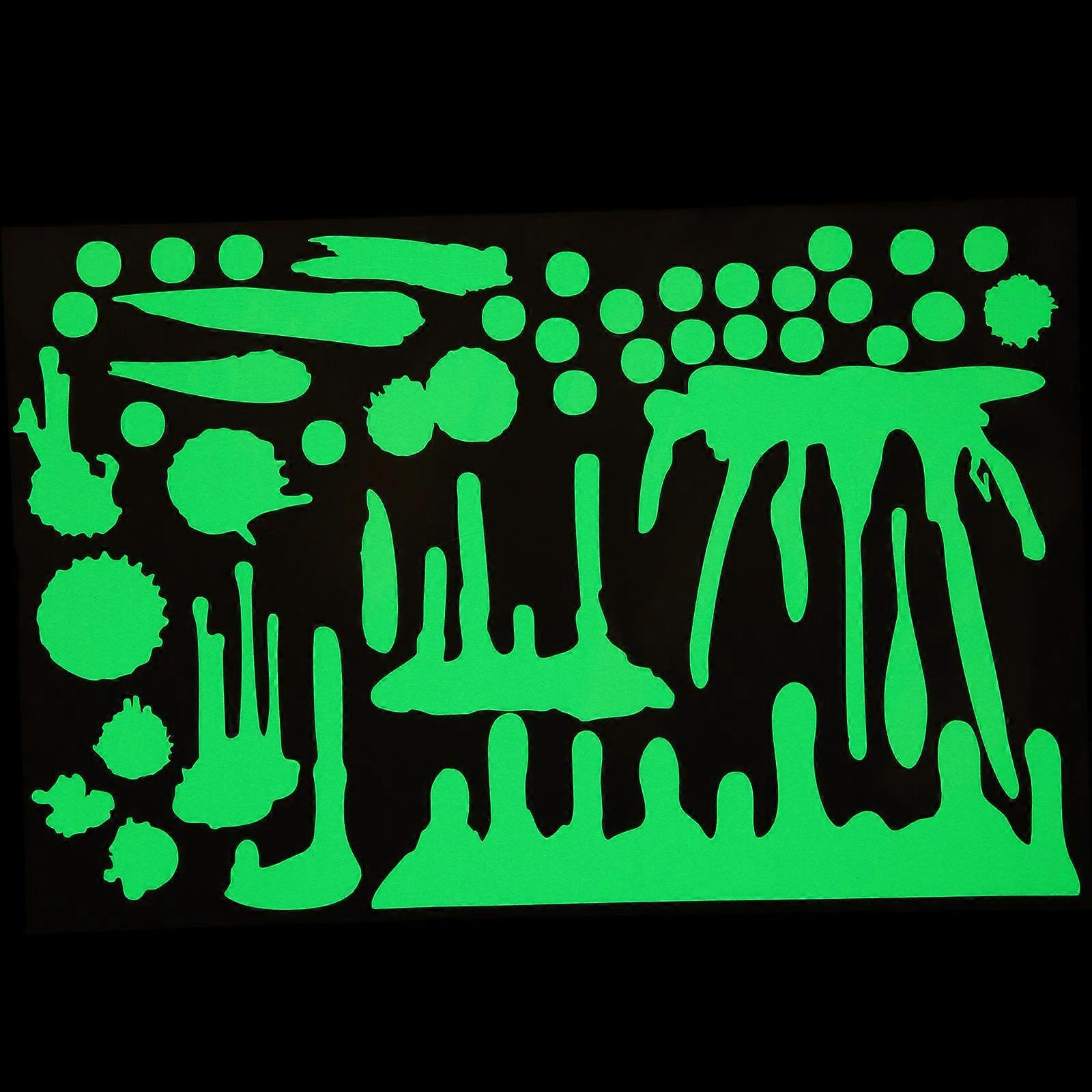 Here's a polished and engaging product description based on your input:

 

**Fluorescent Halloween Wall Decal – Luminous Glow Sticker with Spooky