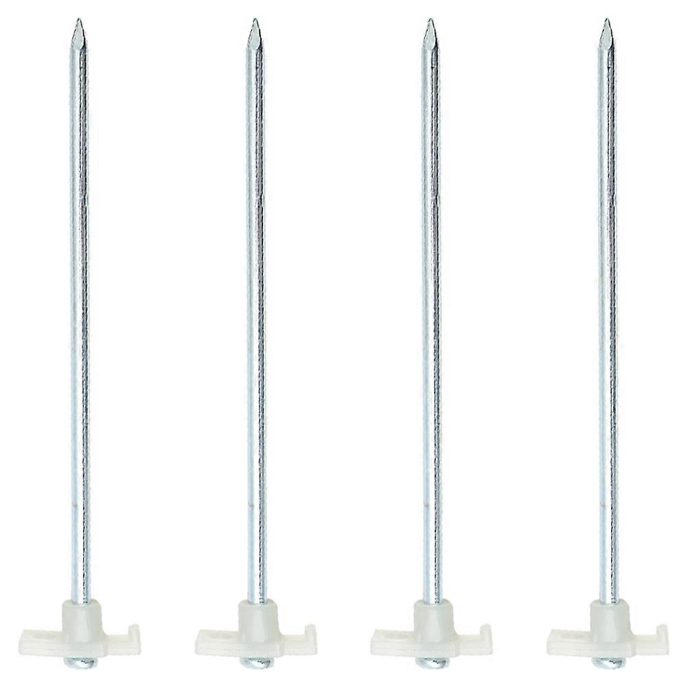 Durable 4Pcs Steel Tent Pegs with Design for Camping and Outdoor Use in Assorted Color