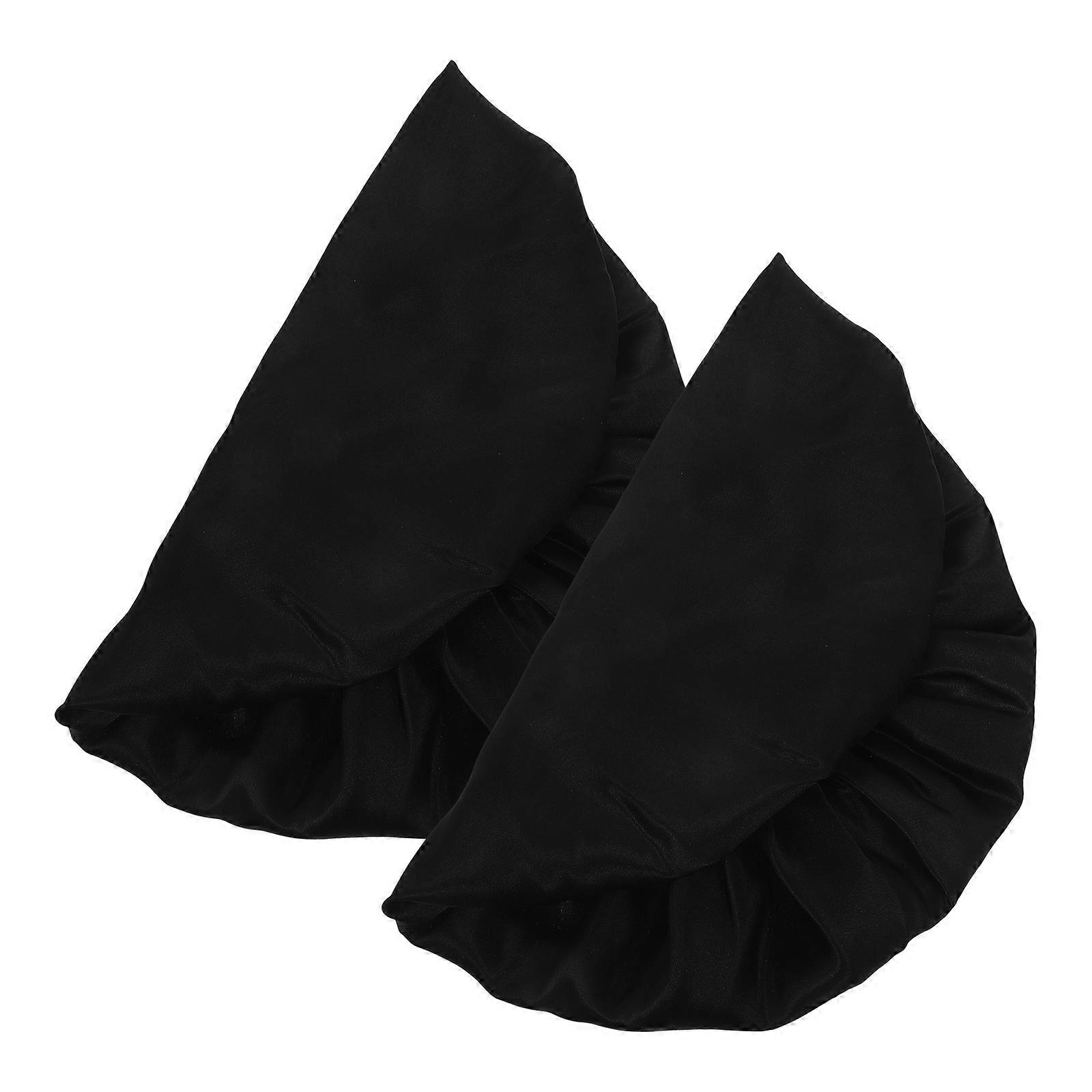 Children Sleeping Caps 2Pcs Designed For Everyday Use In Elastic Black Material