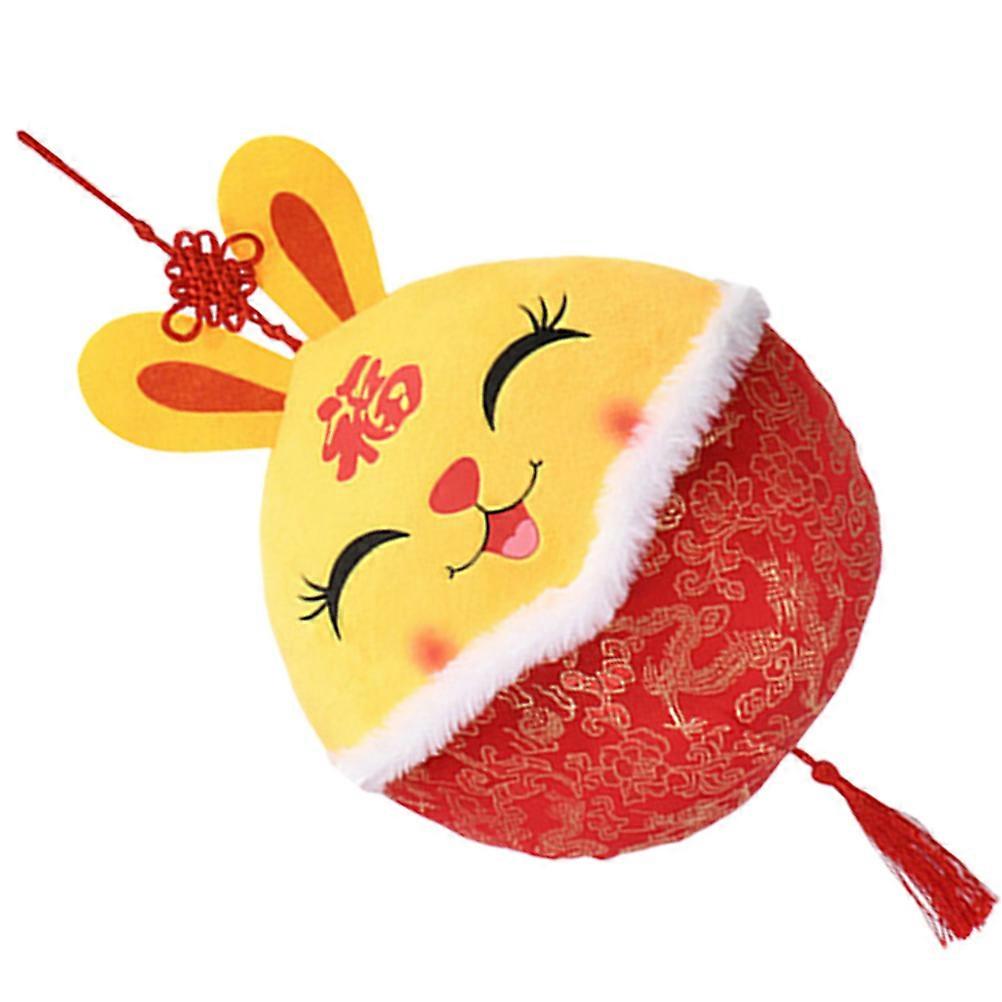 Lovely Rabbit Stuffed Toy Decoration For Adults Festivals Compact Design Assorted Color 1Pcs