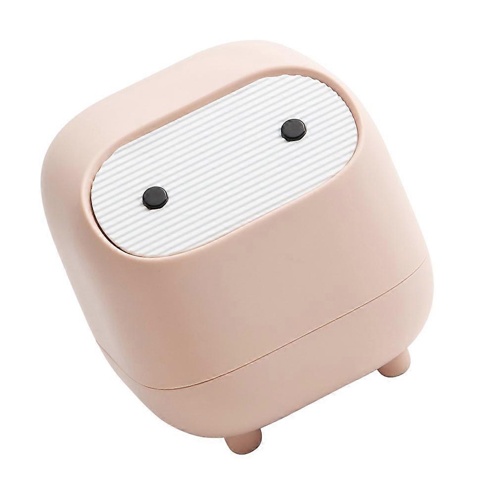 Creative Pressing Type Trash Can Suitable For Trash Storage In Office Supplies Featuring Compact Shape And PP Material 1Set