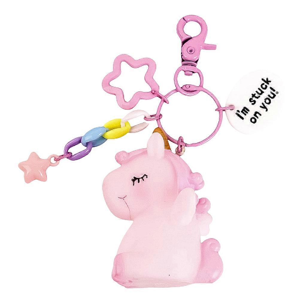 Hanging Keychain For Bag Unicorn Shape Adorable Design Daily Use 1Set