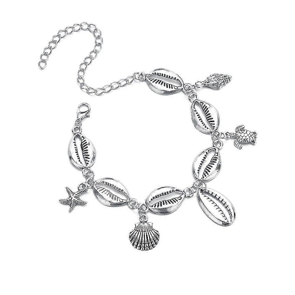 2025 Foot Jewelry Seashell Anklets Bohemian Shell Anklet Simple Shell Anklet Large Length Anklet Hawaiian Style Shell Anklet Sandal Anklet Conch Ankle