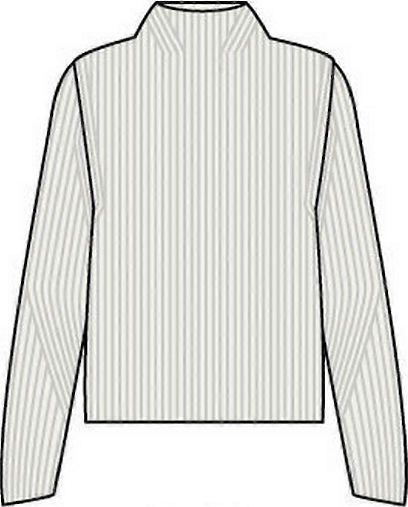 Falke Ribbed Lambswool Mock Neck Sweater - Off White