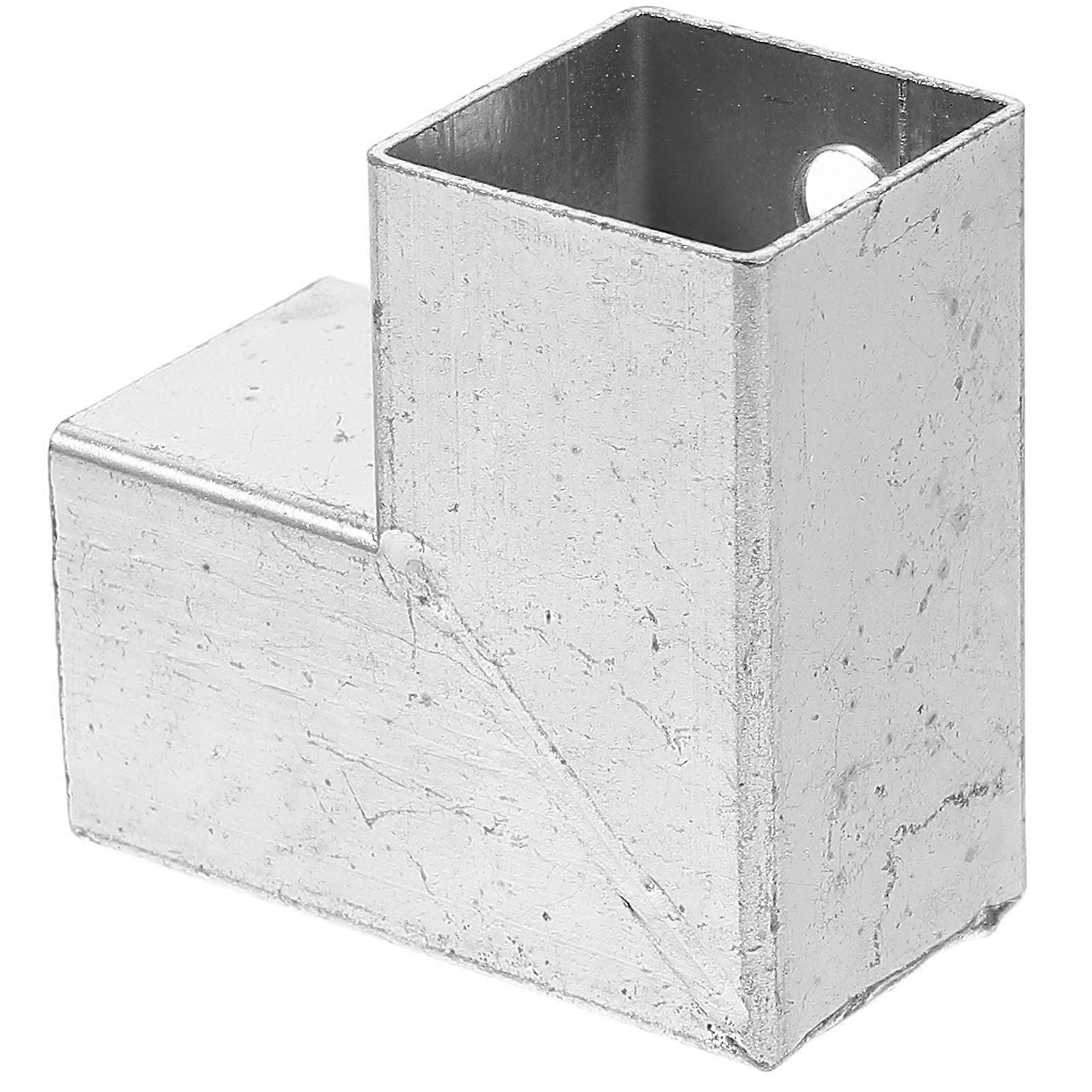 Zinc Alloy Pipe Right Angle Connector Convenient Two-way Pipe Connector Practical Pipe Fitting Corner Brace Convenient Connection Part