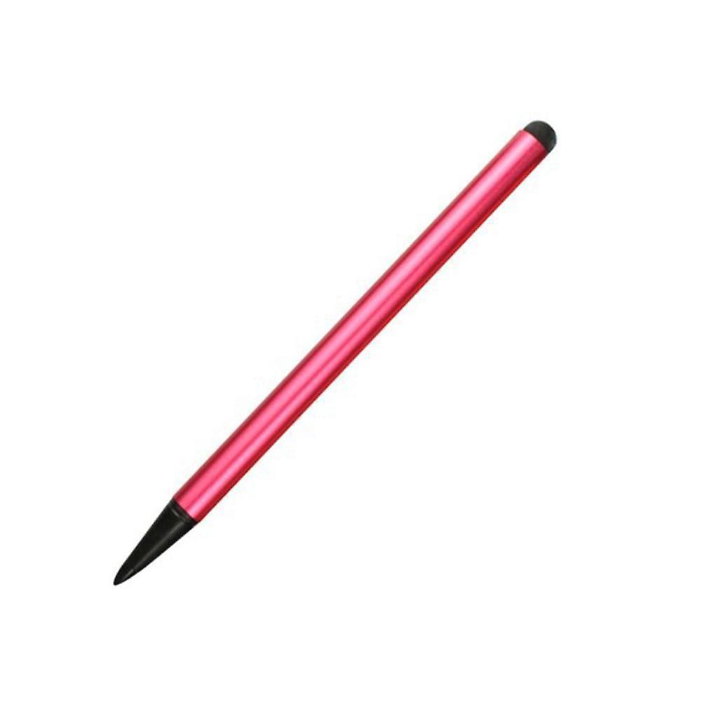 Dual-Use Stylus Pen for Touch Screens High Sensitivity Rubber Tip Universal for Smartphones Tablets Black Silver Red