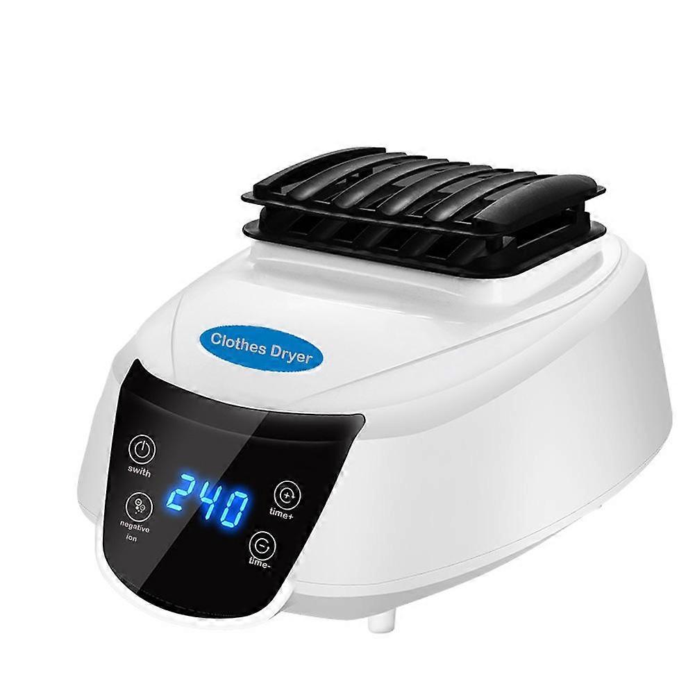 Portable Folding Clothes Dryer Machine with Remote Control Timer Negative Ion Heating Overheat Protection for Home Travel Apartment